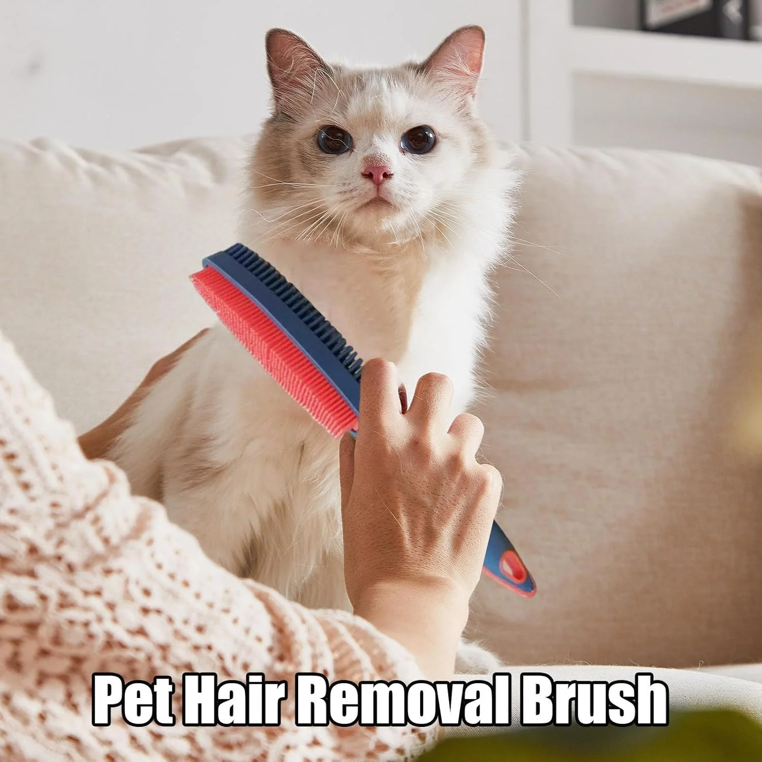 برس موی گربه | ابزار دو طرفه | برس نظافت سگ | برای تمیز کردن موهای خرگوش، بچه گربه و توله سگ در حمام و دوش برس موی گربه | ابزار دو طرفه | برس نظافت سگ | برای تمیز کردن موهای خرگوش، بچه گربه و توله سگ در حمام و دوش