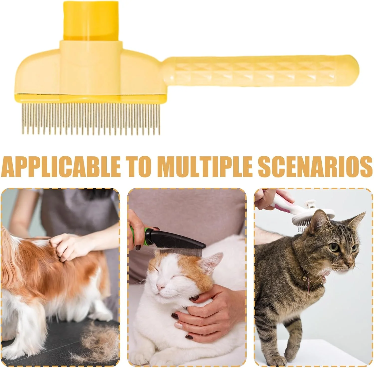 برس نظافت گربه | دسته ارگونومیک با قابلیت تمیز کردن آسان | برس حیوانات خانگی برای گربه ها - مناسب برای نظافت پوشش بدن بچه گربه و سگ، حمام کردن، تمیز کردن و از بین بردن گره ها برس نظافت گربه | دسته ارگونومیک با قابلیت تمیز کردن آسان | برس حیوانات خانگی برای گربه ها - مناسب برای نظافت پوشش بدن بچه گربه و سگ، حمام کردن، تمیز کردن و از بین بردن گره ها