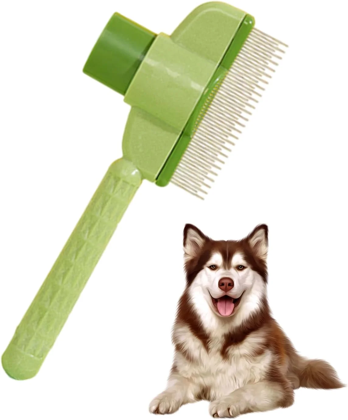 برس موی گربه | شانه تمیز کننده با دسته ارگونومیک | برس حیوانات خانگی برای گربه ها، سگ ها، مراقبت از پوشش حیوانات خانگی، حمام کردن، تمیز کردن و از بین بردن گره