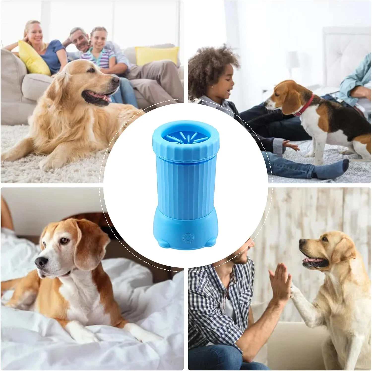 دستگاه شستشوی پنجه سگ، دستگاه شستشوی شارژی USB | تمیز کننده خودکار پنجه سگ - مناسب برای پیاده روی و مسافرت توله سگ و بچه گربه دستگاه شستشوی پنجه سگ، دستگاه شستشوی شارژی USB | تمیز کننده خودکار پنجه سگ - مناسب برای پیاده روی و مسافرت توله سگ و بچه گربه