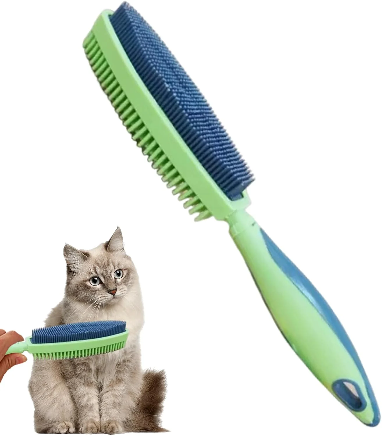 برس سگ، ابزار دو طرفه، برس حذف موی حیوانات خانگی، برای تمیز کردن ریزش موی حیوانات خانگی، خرگوش، بچه گربه، توله سگ، حمام و دوش برس سگ، ابزار دو طرفه، برس حذف موی حیوانات خانگی، برای تمیز کردن ریزش موی حیوانات خانگی، خرگوش، بچه گربه، توله سگ، حمام و دوش