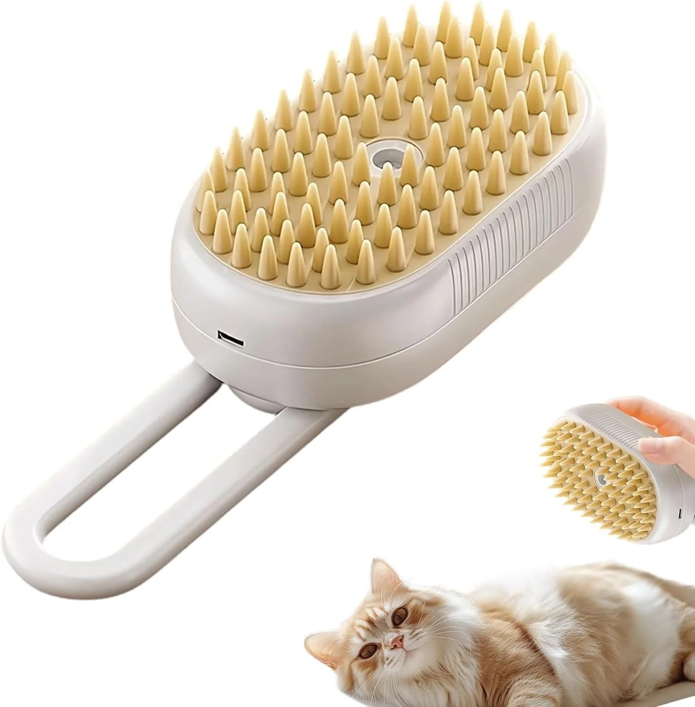 برس حیوانات خانگی برای گربه ها | لوازم آرایش سگ - ابزار ماساژ حذف مو قابل شارژ برای تمیز کردن و از بین بردن گره مو برای حیوانات کوچک مو کوتاه و بلند