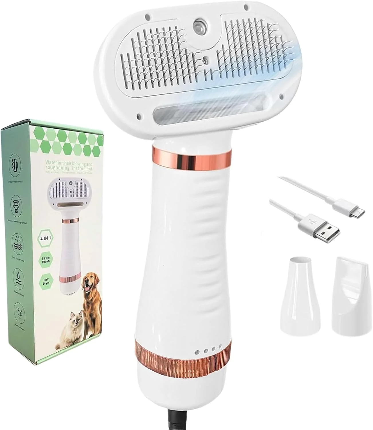 سشوار موی حیوانات خانگی | سشوار کم صدا با تنظیمات قابل تنظیم برای خشک کردن و آرایش سگ، توله سگ و گربه در منزل و سالن