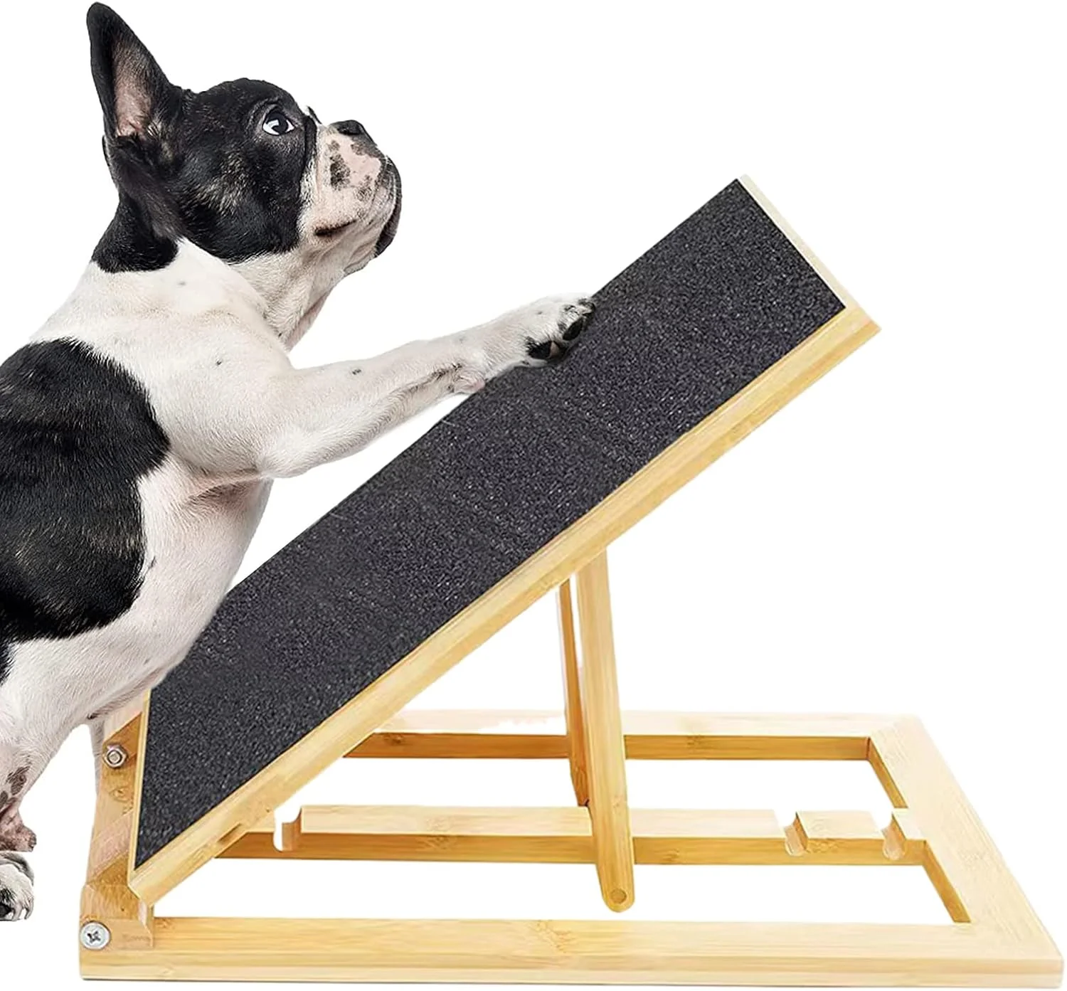 برد خراش برای سگ ها - برد ناخن سگ تاشو چوبی - مبلمان حیوانات خانگی برای نگهداری پنجه توله سگ سالمند در خانه و مسافرت در فضای باز
