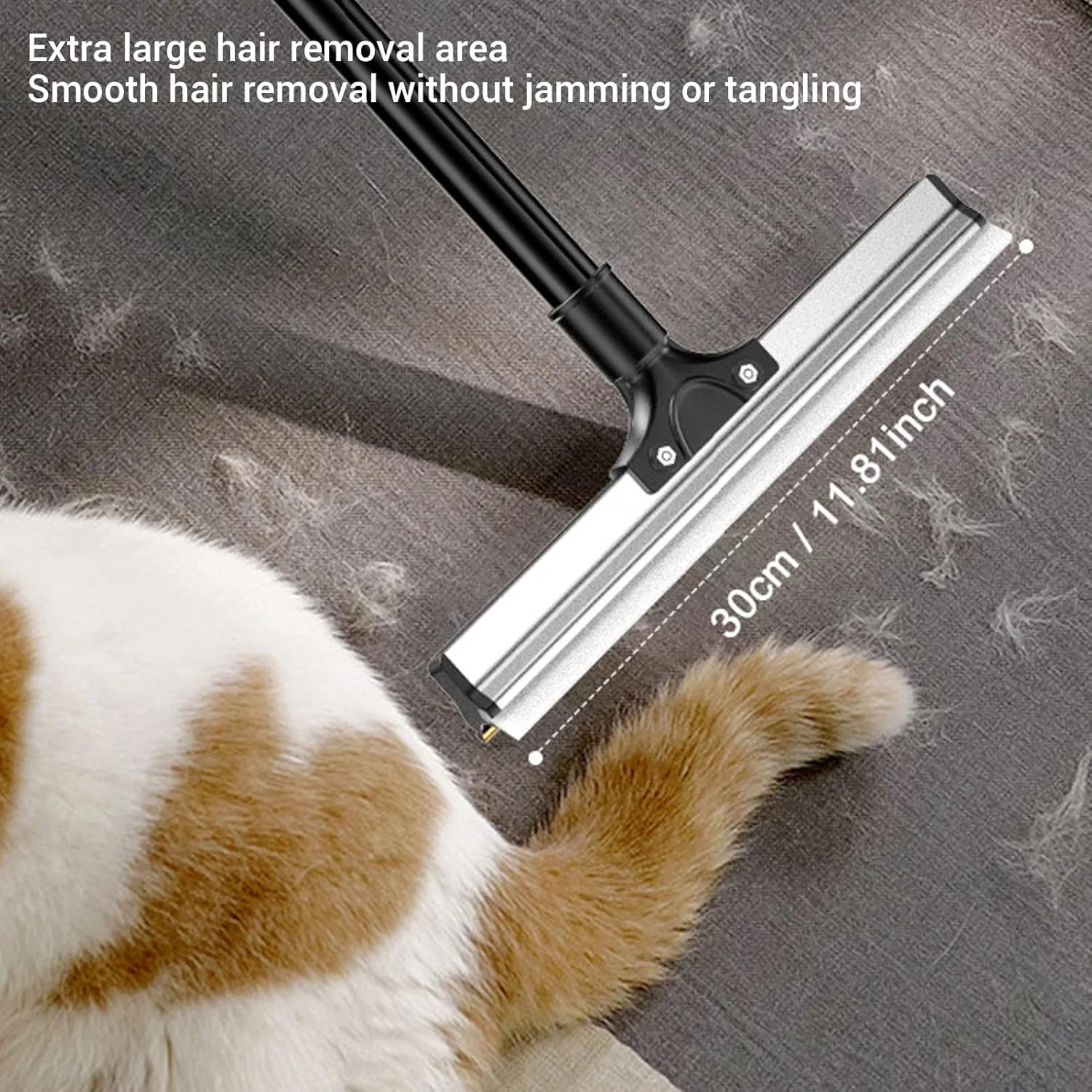 شن کش فرش Depisuta برای جمع آوری موی حیوانات خانگی، مو جمع کن فرش قابل استفاده مجدد با دسته بلند قابل تنظیم 90 تا 127 سانتی متری، ابزار خراش دهنده موی فرش برای فرش، قالیچه و زیرانداز شن کش فرش Depisuta برای جمع آوری موی حیوانات خانگی، مو جمع کن فرش قابل استفاده مجدد با دسته بلند قابل تنظیم 90 تا 127 سانتی متری، ابزار خراش دهنده موی فرش برای فرش، قالیچه و زیرانداز