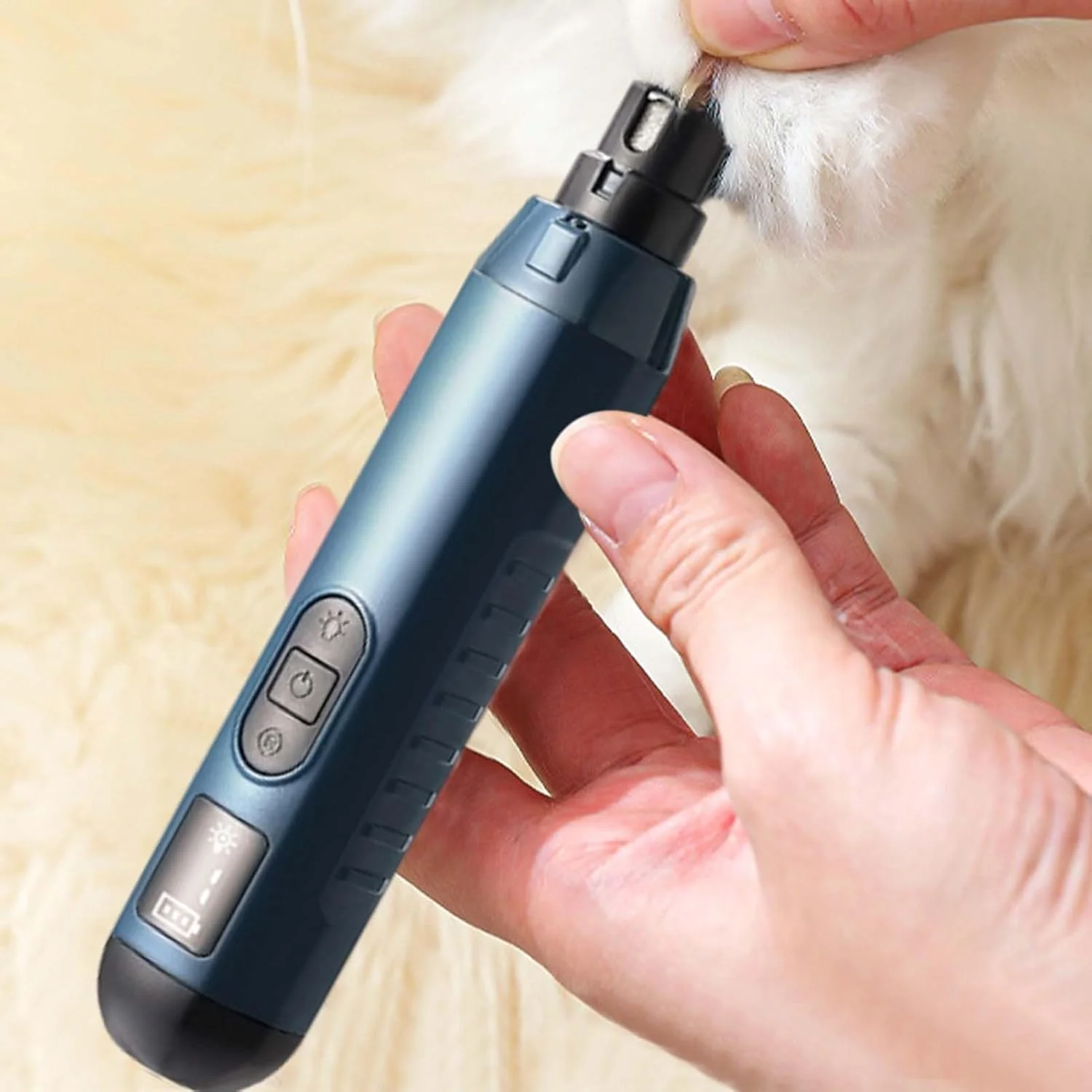 سوهان ناخن سگ، پیرایشگر پنجه بچه گربه، سوهان بی صدای 5 سرعته قابل شارژ USB، ابزار نظافت و مراقبت از ناخن پنجه برقی برای سگ، توله سگ، گربه، حیوان خانگی سوهان ناخن سگ، پیرایشگر پنجه بچه گربه، سوهان بی صدای 5 سرعته قابل شارژ USB، ابزار نظافت و مراقبت از ناخن پنجه برقی برای سگ، توله سگ، گربه، حیوان خانگی