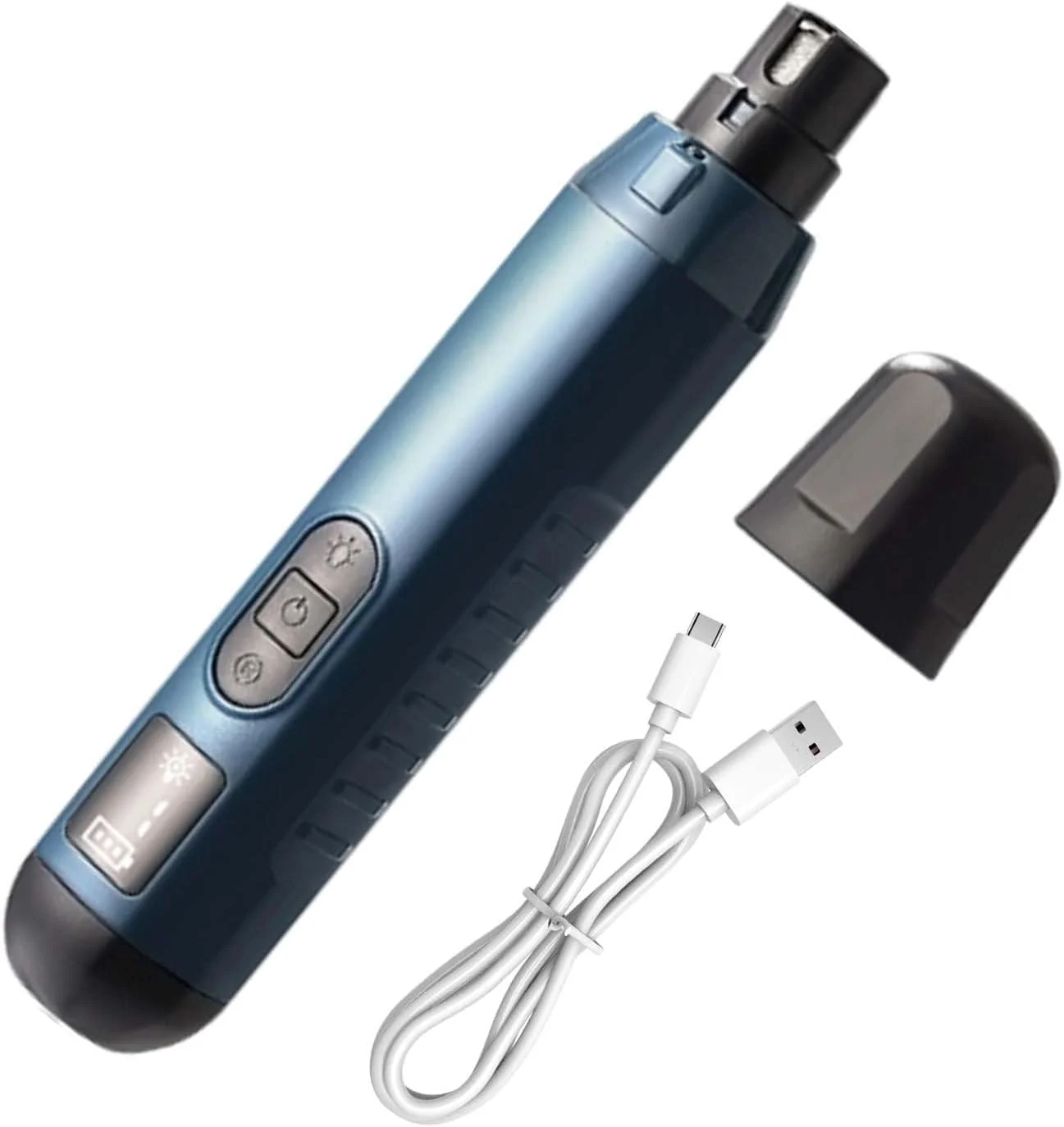 سوهان ناخن سگ، پیرایشگر پنجه توله سگ - سوهان بی صدای 5 سرعته قابل شارژ USB، ابزار پیرایش و مراقبت از ناخن پنجه برقی برای سگ، توله سگ، گربه و حیوانات خانگی