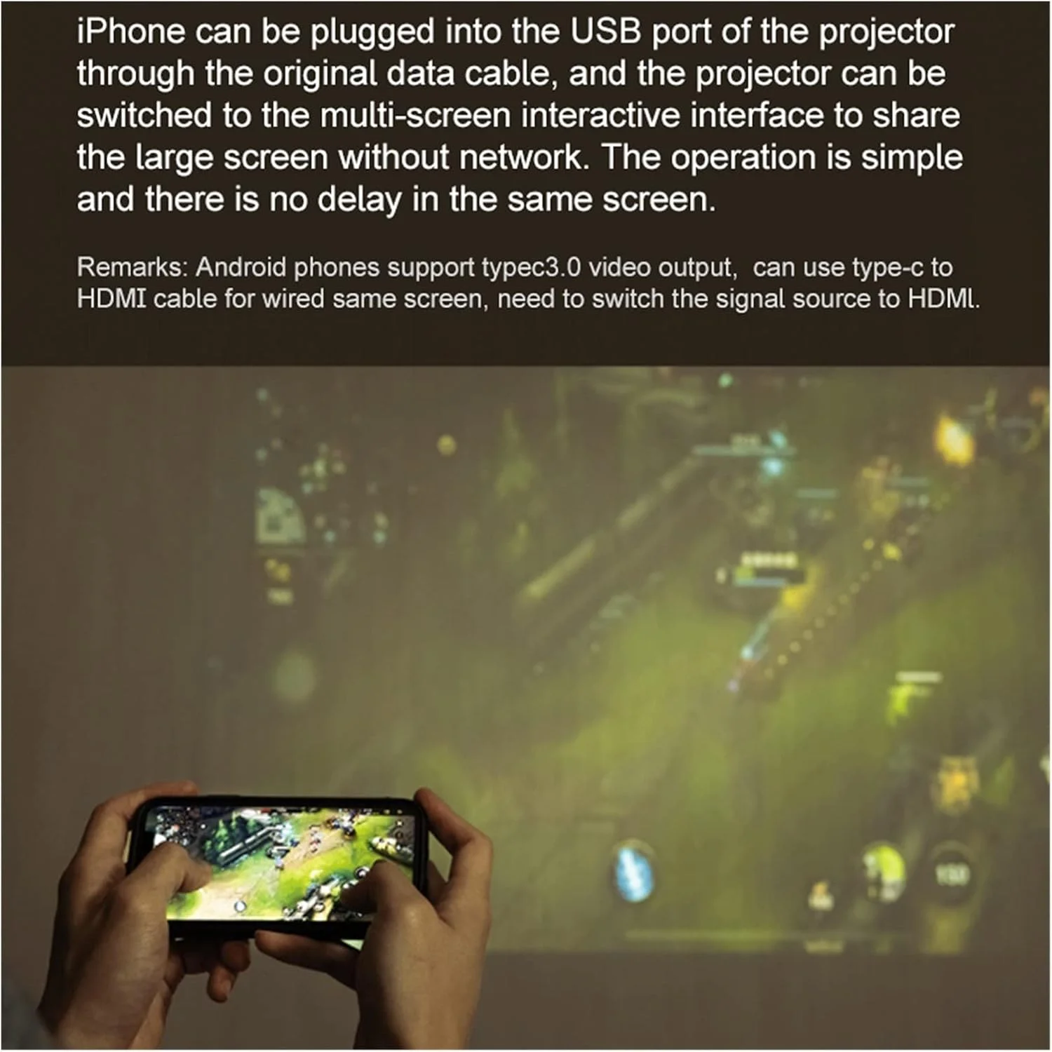 پروژکتور اندروید WERTYFF X1، پروژکتور کوچک و قابل حمل LED جهانی 4K با وای فای، رزولوشن 1280 * 720P مناسب منزل، اداره و اتصال به گوشی و تلویزیون پروژکتور اندروید WERTYFF X1، پروژکتور کوچک و قابل حمل LED جهانی 4K با وای فای، رزولوشن 1280 * 720P مناسب منزل، اداره و اتصال به گوشی و تلویزیون