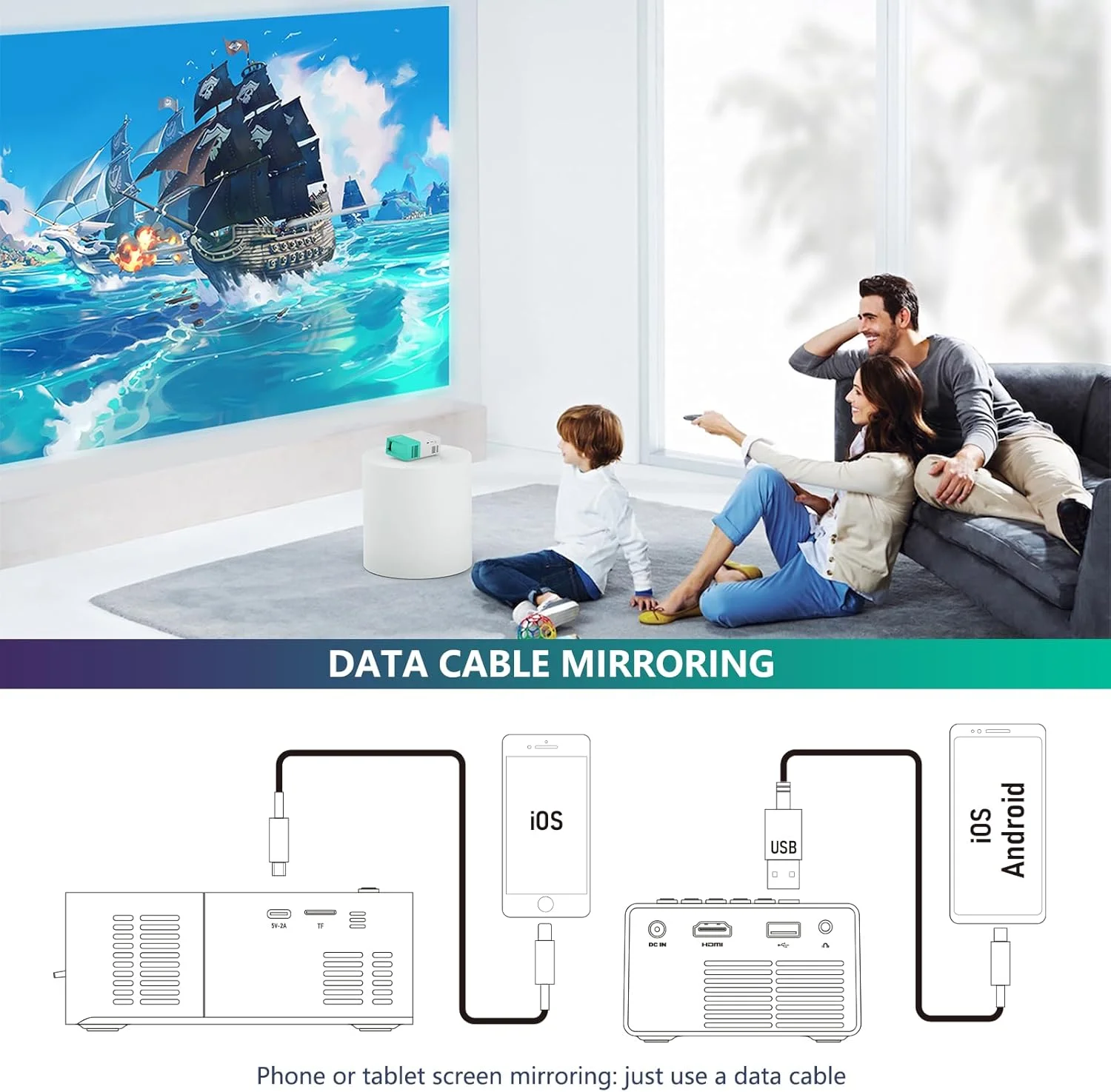 پروژکتور wepvo، پروژکتورهای فیلم مینی قابل حمل برای فضای باز، پروژکتور ویدئویی LED Pico برای پروژکتورهای فیلم سینمای خانگی، سازگار با تلفن هوشمند/ تبلت/ لپ تاپ/ تی وی استیک/ PS/ USB پروژکتور wepvo، پروژکتورهای فیلم مینی قابل حمل برای فضای باز، پروژکتور ویدئویی LED Pico برای پروژکتورهای فیلم سینمای خانگی، سازگار با تلفن هوشمند/ تبلت/ لپ تاپ/ تی وی استیک/ PS/ USB