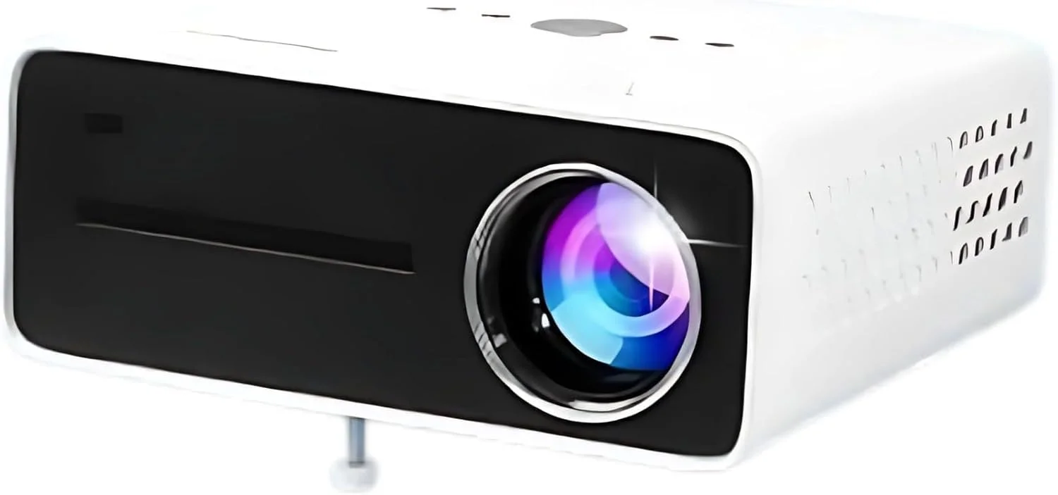 پروژکتور هوشمند Volpers HT22 8K Ultra HD - سیستم عامل اندروید، وای فای دوگانه 5G + بلوتوث، صفحه نمایش بزرگ 300 اینچی، روشنایی بالا LED، نمایشگر بی سیم قابل حمل، HDMI USB برای سینمای خانگی، سازگار با تلفن و لپ تاپ