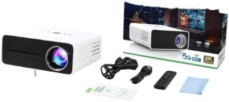 پروژکتور هوشمند Volpers HT22 8K Ultra HD - سیستم عامل اندروید، وای فای دوگانه 5G + بلوتوث، صفحه نمایش بزرگ 300 اینچی، روشنایی بالا LED، نمایشگر بی سیم قابل حمل، HDMI USB برای سینمای خانگی، سازگار با تلفن و لپ تاپ پروژکتور هوشمند Volpers HT22 8K Ultra HD - سیستم عامل اندروید، وای فای دوگانه 5G + بلوتوث، صفحه نمایش بزرگ 300 اینچی، روشنایی بالا LED، نمایشگر بی سیم قابل حمل، HDMI USB برای سینمای خانگی، سازگار با تلفن و لپ تاپ