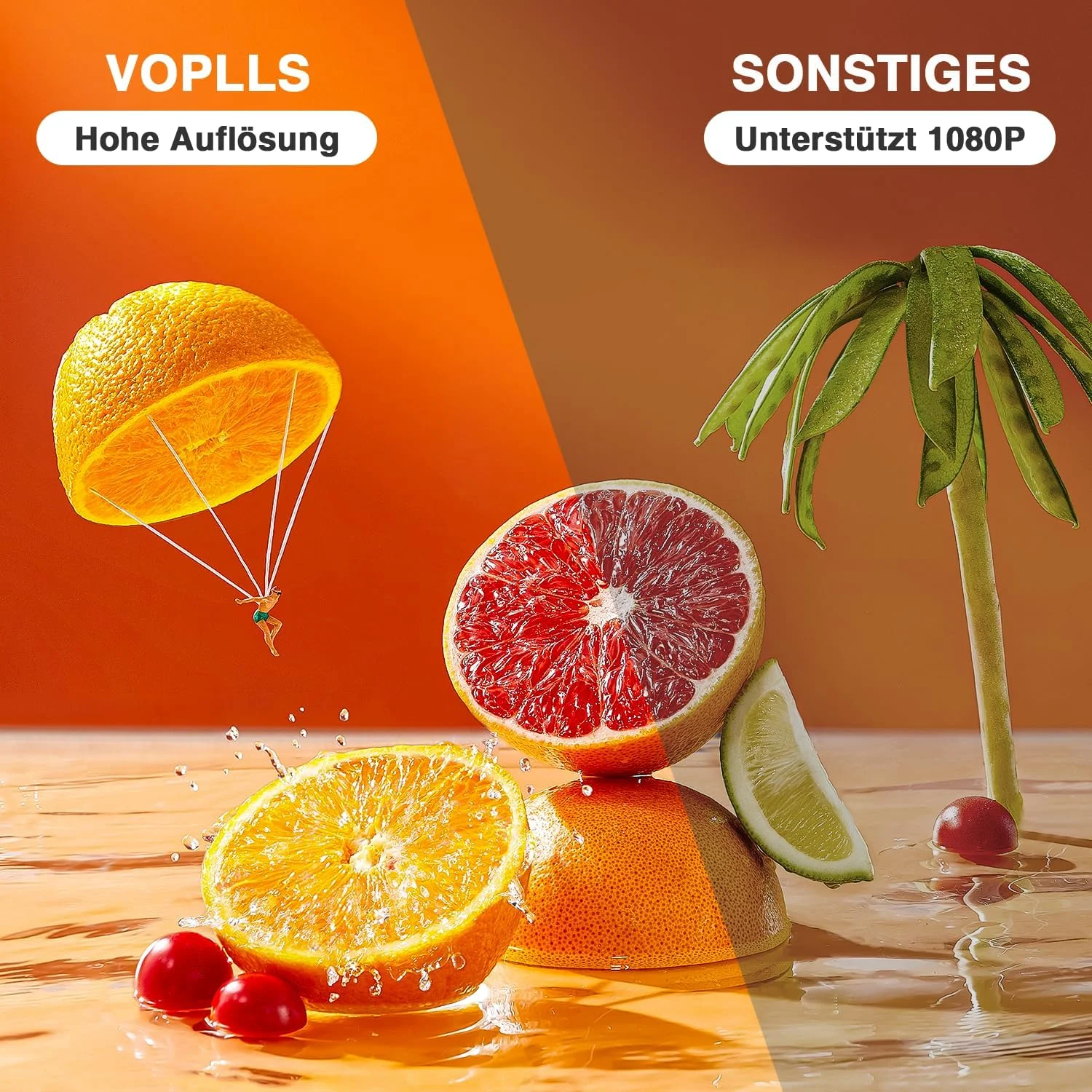 پروژکتور مینی VOPLLS 17000L، پشتیبانی از Full HD 1080P، پروژکتور ویدئویی قابل حمل با زوم 50٪، پروژکتور سینمای خانگی برای تلفن همراه، تبلت، لپ تاپ، تی وی باکس، کامپیوتر پروژکتور مینی VOPLLS 17000L، پشتیبانی از Full HD 1080P، پروژکتور ویدئویی قابل حمل با زوم 50٪، پروژکتور سینمای خانگی برای تلفن همراه، تبلت، لپ تاپ، تی وی باکس، کامپیوتر