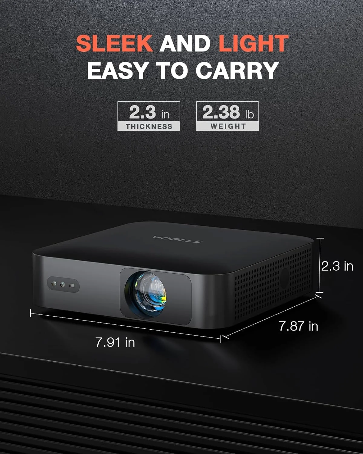 پایه قابل تنظیم 360 درجه و فوکوس خودکار هوش مصنوعی VOPLLS: مینی پروژکتور با WiFi و بلوتوث، پروژکتور فیلم قابل حمل 1080P با روشنایی 550ANSI برای فضای باز، پروژکتور 6D کیستون برای خانه، مناسب برای HDMI/USB/AV/تلفن/لپ تاپ پایه قابل تنظیم 360 درجه و فوکوس خودکار هوش مصنوعی VOPLLS: مینی پروژکتور با WiFi و بلوتوث، پروژکتور فیلم قابل حمل 1080P با روشنایی 550ANSI برای فضای باز، پروژکتور 6D کیستون برای خانه، مناسب برای HDMI/USB/AV/تلفن/لپ تاپ