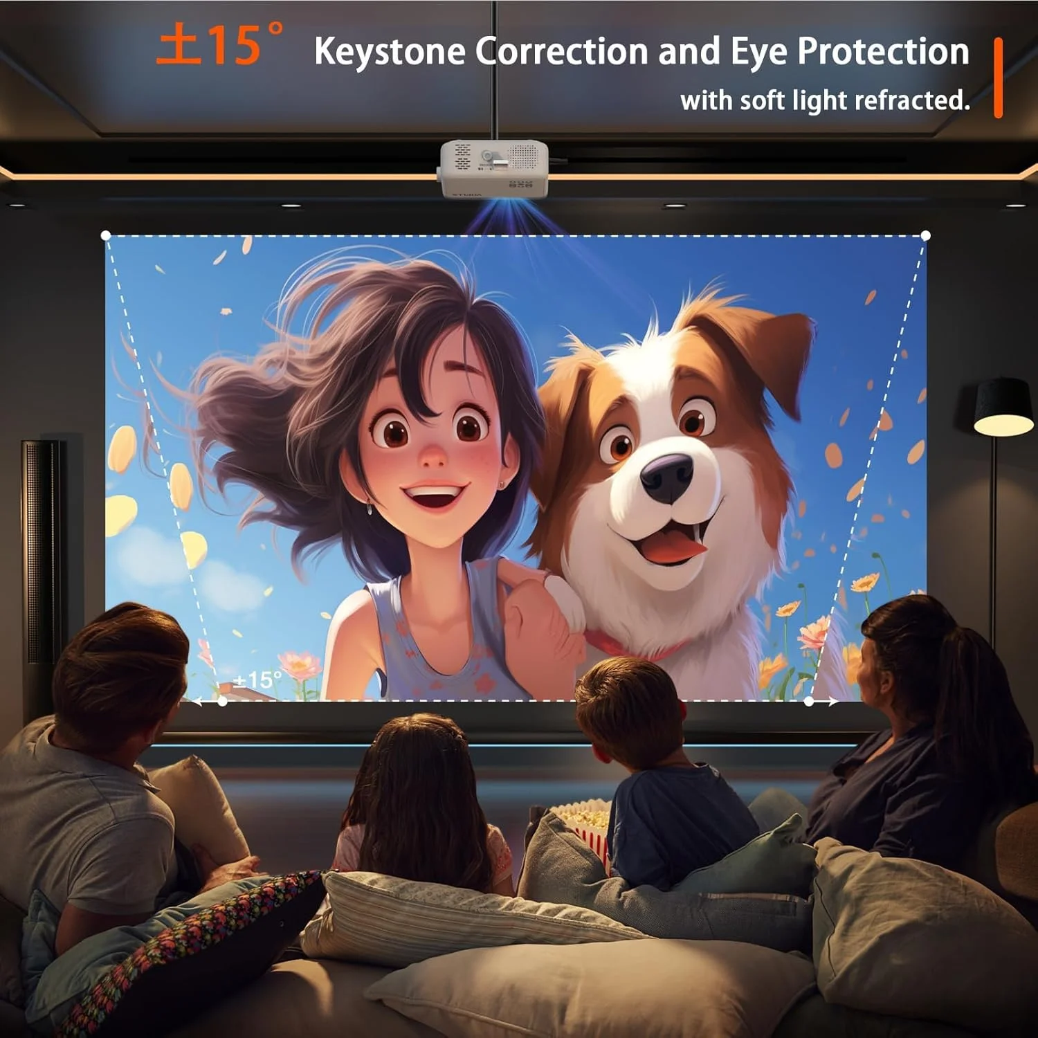 پروژکتور مینی VOPLLS - پشتیبانی از 1080P Full HD، پروژکتور فیلم سینمای خانگی قابل حمل در فضای باز، زوم 50٪، سازگار با HDMI، USB، AV، تلفن هوشمند/تبلت/لپ تاپ پروژکتور مینی VOPLLS - پشتیبانی از 1080P Full HD، پروژکتور فیلم سینمای خانگی قابل حمل در فضای باز، زوم 50٪، سازگار با HDMI، USB، AV، تلفن هوشمند/تبلت/لپ تاپ