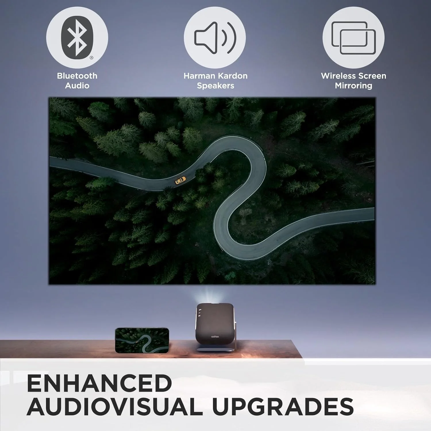 پروژکتور هوشمند LED قابل حمل ویوسونیک مدل M1X با بلندگوهای Harman Kardon پروژکتور هوشمند LED قابل حمل ویوسونیک مدل M1X با بلندگوهای Harman Kardon