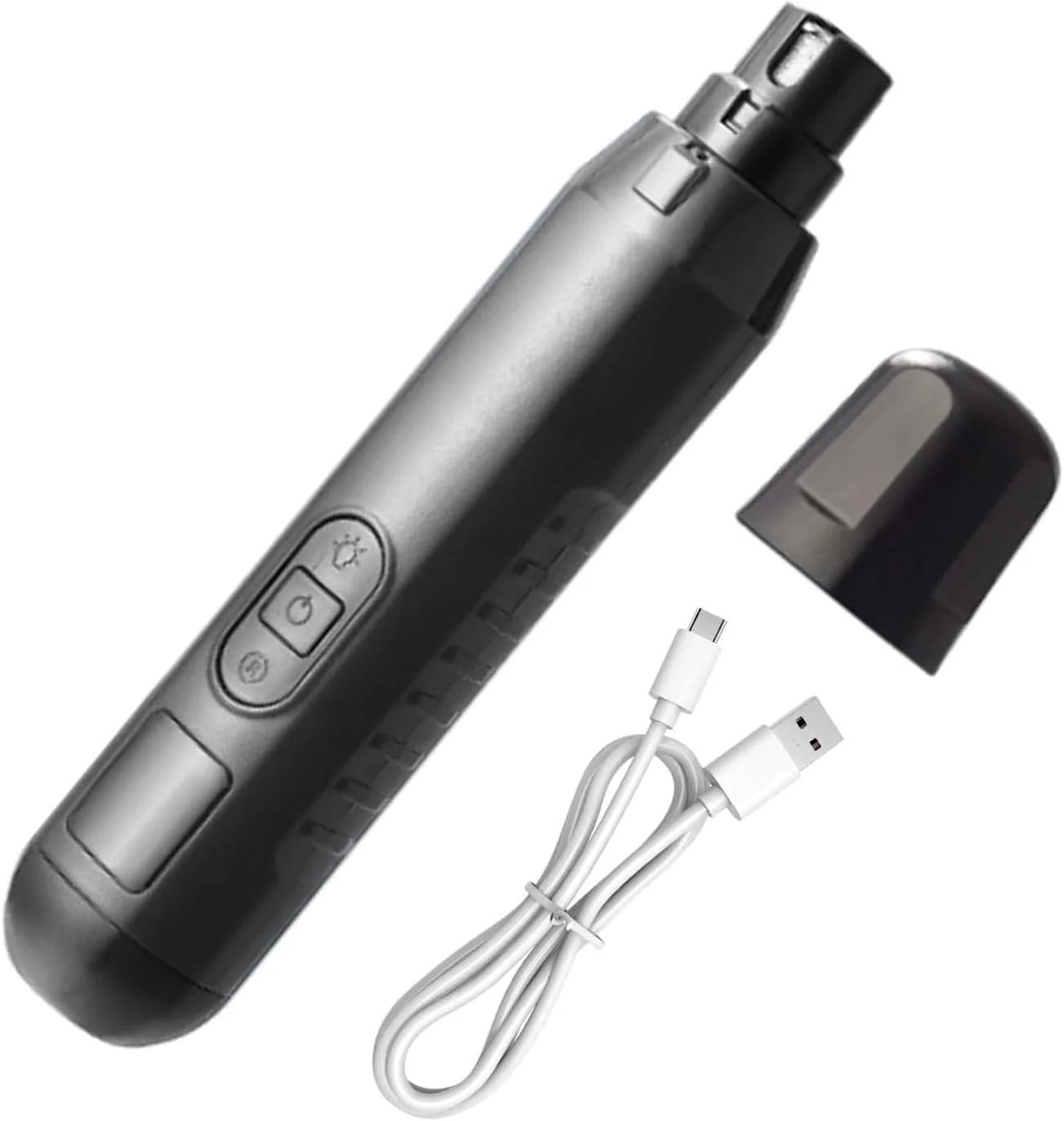 سوهان ناخن سگ بی صدا، ناخن گیر گربه | ابزار برقی بی صدا 5 سرعته USB قابل شارژ برای مراقبت از ناخن پنجه سگ بچه گربه توله سگ