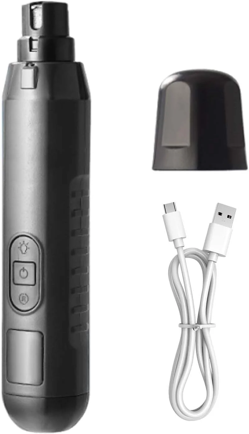 سوهان ناخن سگ بی صدا | ناخن گیر گربه | ابزار برقی، بی صدا، 5 سرعته، قابل شارژ USB برای مراقبت از ناخن سگ، بچه گربه، توله سگ و حیوانات خانگی