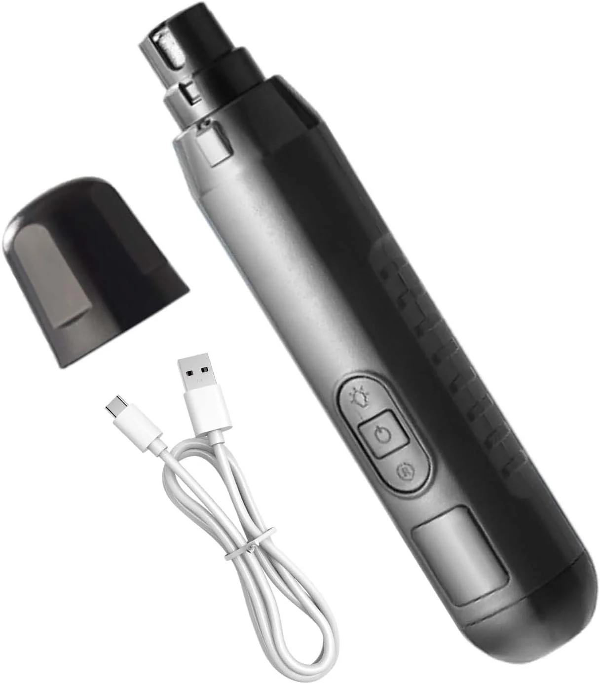 سوهان ناخن برقی سگ - ماشین اصلاح ناخن توله سگ، ابزار مراقبت از ناخن قابل شارژ USB با 5 سرعت بی صدا برای سگ، گربه، توله سگ و حیوانات خانگی