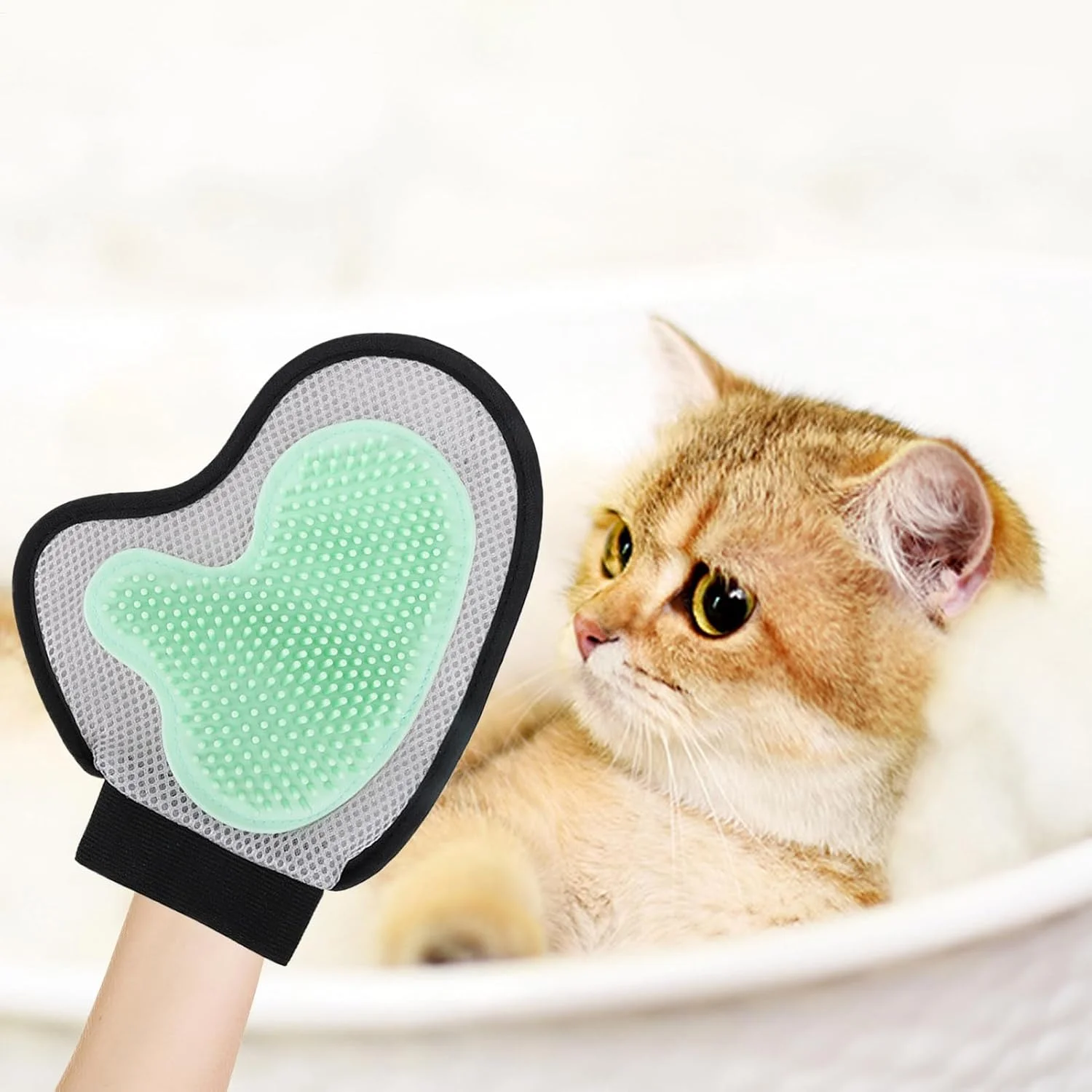 دستکش شستشوی سگ - دستکش موبر قابل شستشو، دستکش نظافت سگ، برای دوش گرفتن توله سگ، بچه گربه و نژادهای متوسط و بزرگ دستکش شستشوی سگ - دستکش موبر قابل شستشو، دستکش نظافت سگ، برای دوش گرفتن توله سگ، بچه گربه و نژادهای متوسط و بزرگ