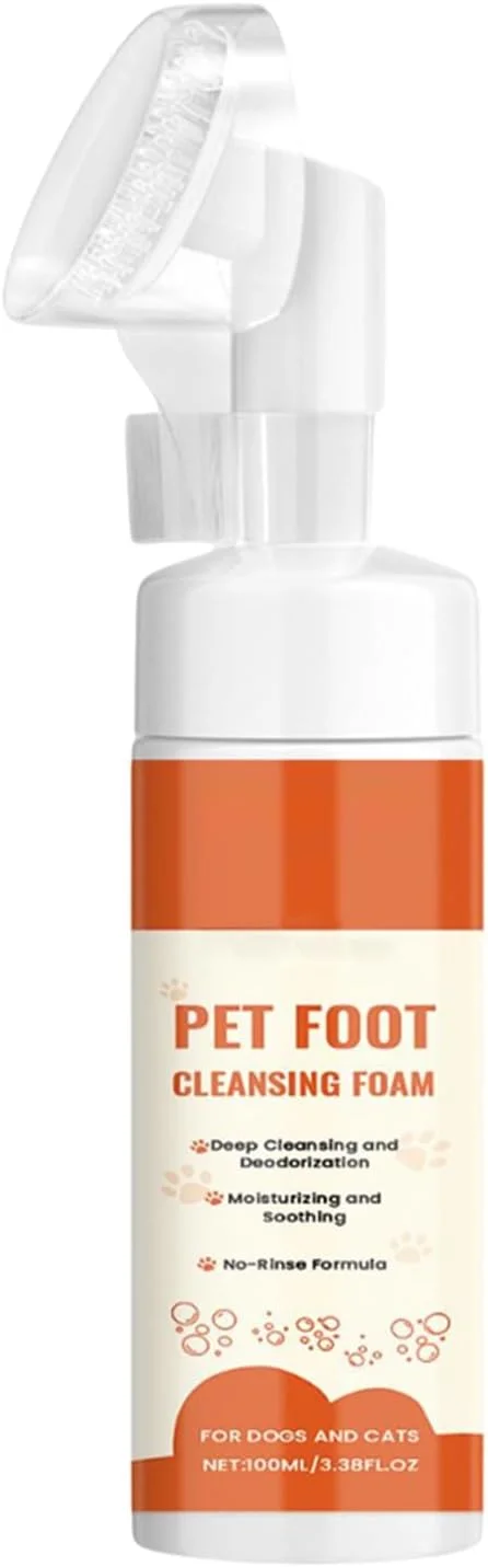 تمیز کننده پای سگ - تمیز کننده پنجه توله سگ - فوم اسکرابر 100 میلی لیتری با برس نرم برای نژادهای متوسط و بزرگ، مراقبت از پوست بچه گربه و توله سگ، شستشو، حمام کردن، ریزش مو، مسافرت، اسپا تمیز کننده پای سگ - تمیز کننده پنجه توله سگ - فوم اسکرابر 100 میلی لیتری با برس نرم برای نژادهای متوسط و بزرگ، مراقبت از پوست بچه گربه و توله سگ، شستشو، حمام کردن، ریزش مو، مسافرت، اسپا