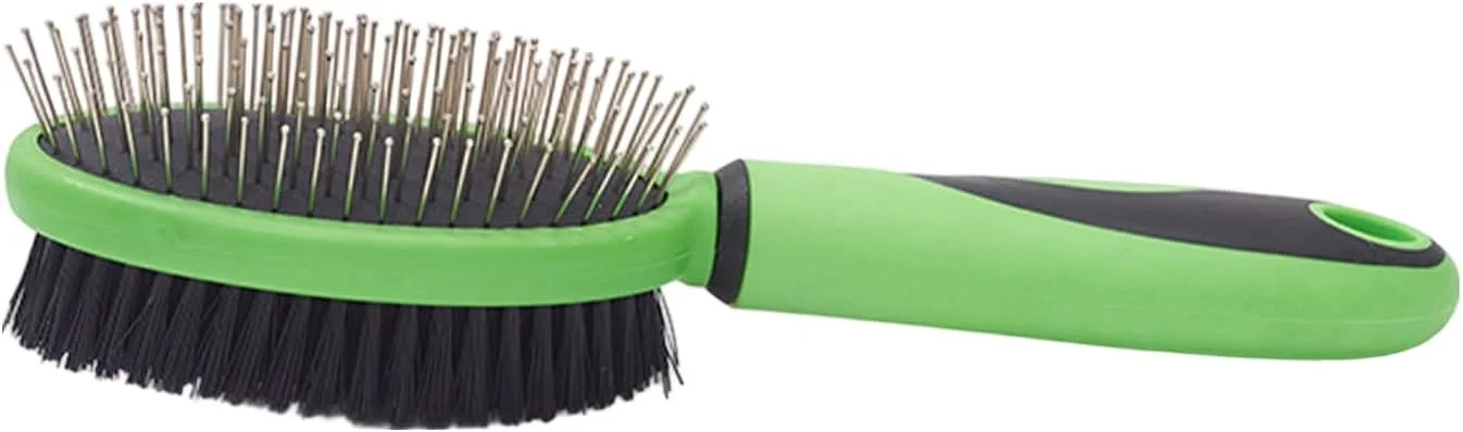 برس گربه | برس موی حیوانات خانگی دو طرفه - شانه ماساژ حیوانات خانگی برای توله سگ های کوچک، بچه گربه ها و حیوانات متوسط، مناسب حمام و اسپا برس گربه | برس موی حیوانات خانگی دو طرفه - شانه ماساژ حیوانات خانگی برای توله سگ های کوچک، بچه گربه ها و حیوانات متوسط، مناسب حمام و اسپا