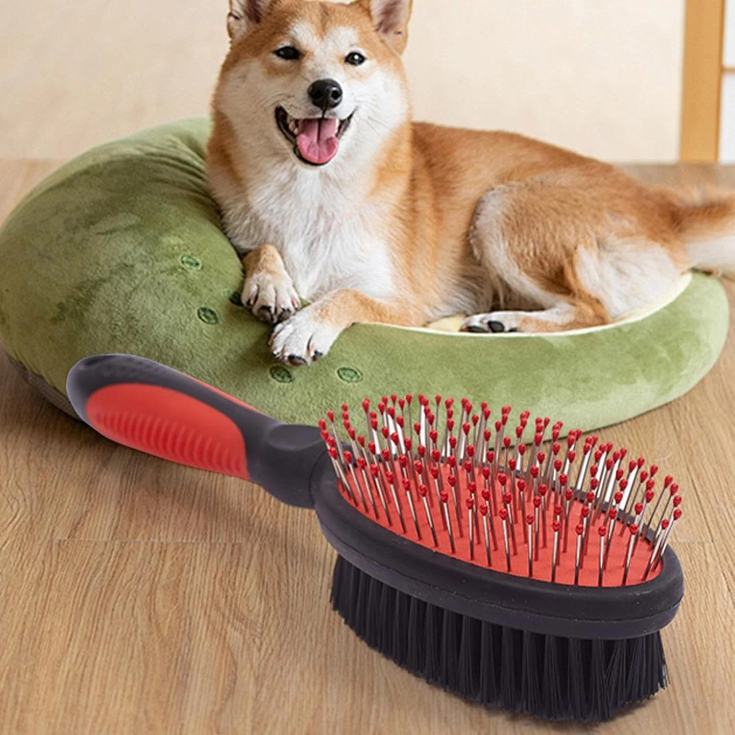 برس سگ برای ریزش مو، برس موی حیوانات خانگی دو طرفه | شانه ماساژ حیوانات خانگی برای توله سگ های کوچک، بچه گربه ها، حیوانات متوسط، حمام و اسپا برس سگ برای ریزش مو، برس موی حیوانات خانگی دو طرفه | شانه ماساژ حیوانات خانگی برای توله سگ های کوچک، بچه گربه ها، حیوانات متوسط، حمام و اسپا