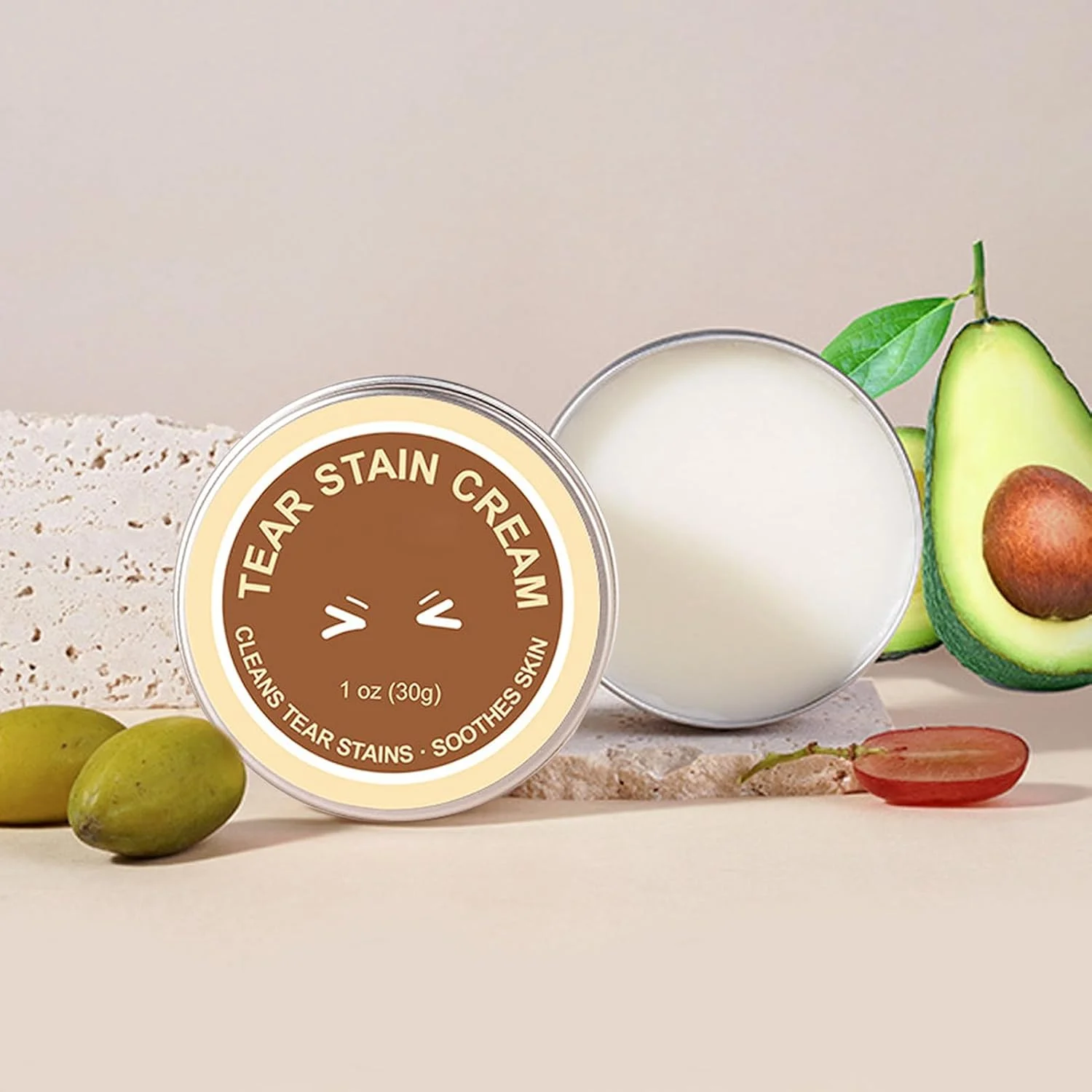 کرم پاک کننده لکه اشک سگ | دستمال مرطوب چشم سگ 30 گرمی | کرم پاک کننده چشم برای سگ و گربه، پاک کننده چشم حیوانات خانگی، به آرامی تمیز می کند، درخشش را به چشم ها باز می گرداند کرم پاک کننده لکه اشک سگ | دستمال مرطوب چشم سگ 30 گرمی | کرم پاک کننده چشم برای سگ و گربه، پاک کننده چشم حیوانات خانگی، به آرامی تمیز می کند، درخشش را به چشم ها باز می گرداند