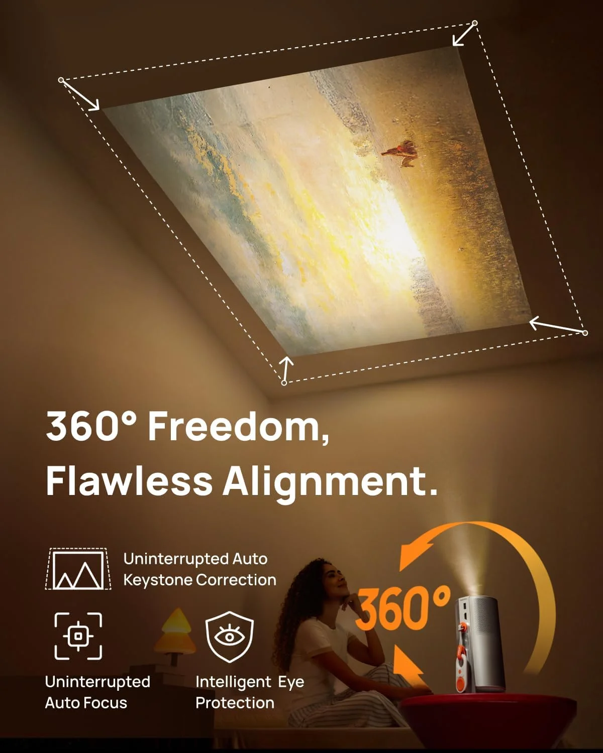 مجموعه پایه XGIMI MOGO 4 | پروژکتور قابل حمل فول اچ دی + 1 عدد فیلتر، 540 لومن انسی، پایه داخلی 360 درجه، 2.5 ساعت زمان پخش فیلم، 2 عدد بلندگوی 6 واتی Harman/Kardon، Google TV، برای خانه/کار/کمپینگ و غیره مجموعه پایه XGIMI MOGO 4 | پروژکتور قابل حمل فول اچ دی + 1 عدد فیلتر، 540 لومن انسی، پایه داخلی 360 درجه، 2.5 ساعت زمان پخش فیلم، 2 عدد بلندگوی 6 واتی Harman/Kardon، Google TV، برای خانه/کار/کمپینگ و غیره