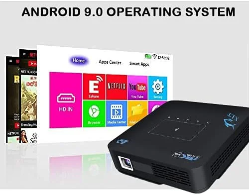 پروژکتور جیبی مینی قابل حمل 4K با لنز تکنولوژی آلمانی XLT، پروژکتور وای فای بلوتوثی DLP با پشتیبانی از HD، اندروید 9.0، کارت حافظه HDMI USB TF برای سینمای خانگی، نمایشگر بی سیم برای پروژکتور خانگی آیفون پروژکتور جیبی مینی قابل حمل 4K با لنز تکنولوژی آلمانی XLT، پروژکتور وای فای بلوتوثی DLP با پشتیبانی از HD، اندروید 9.0، کارت حافظه HDMI USB TF برای سینمای خانگی، نمایشگر بی سیم برای پروژکتور خانگی آیفون