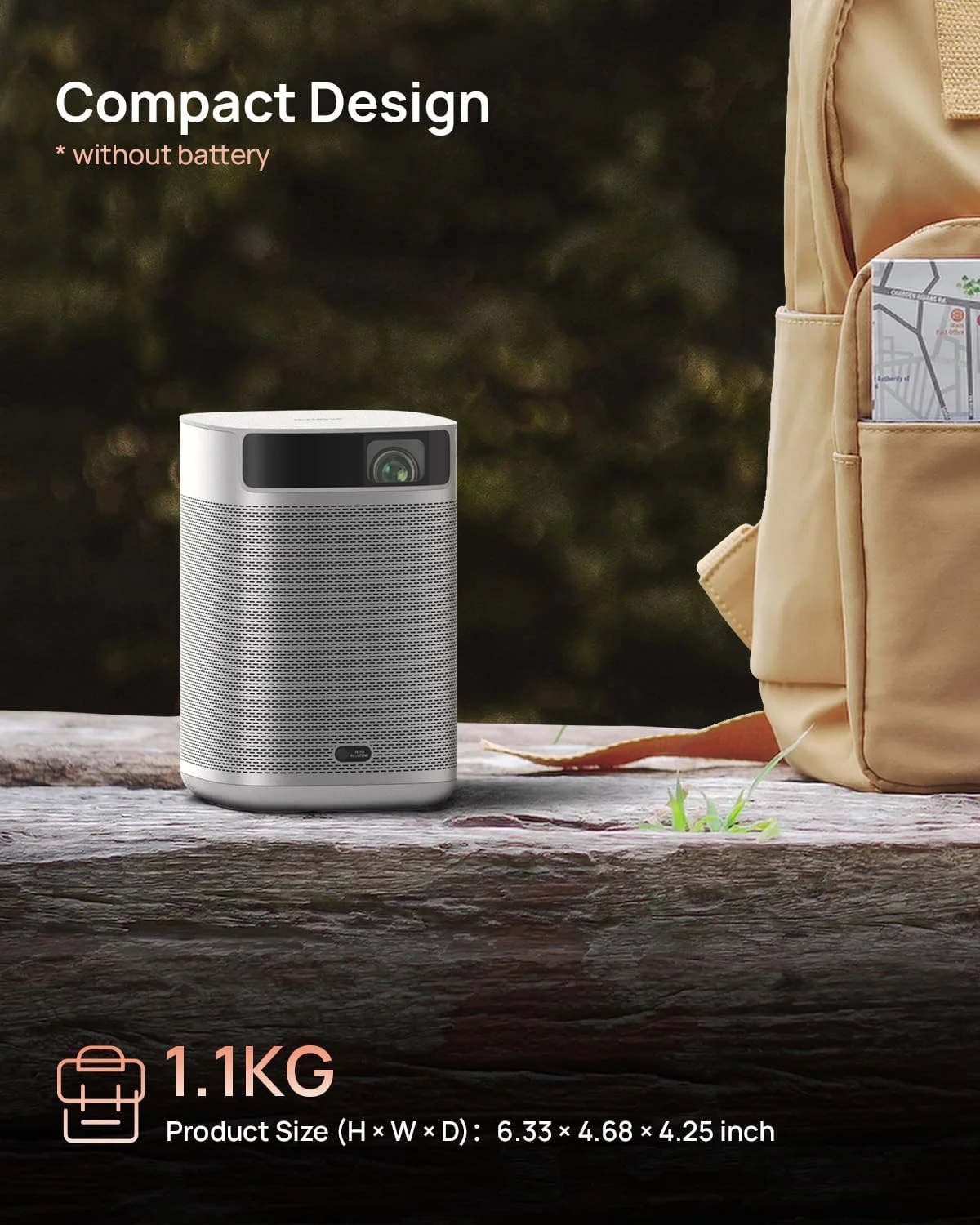 پروژکتور مینی قابل حمل XGIMI MoGo 2 با WiFi و بلوتوث، 400 انسی لومن، Android TV 11.0، بلندگوهای 2x8W، فوکوس خودکار، جلوگیری از برخورد با اشیاء، تطبیق صفحه نمایش پروژکتور مینی قابل حمل XGIMI MoGo 2 با WiFi و بلوتوث، 400 انسی لومن، Android TV 11.0، بلندگوهای 2x8W، فوکوس خودکار، جلوگیری از برخورد با اشیاء، تطبیق صفحه نمایش