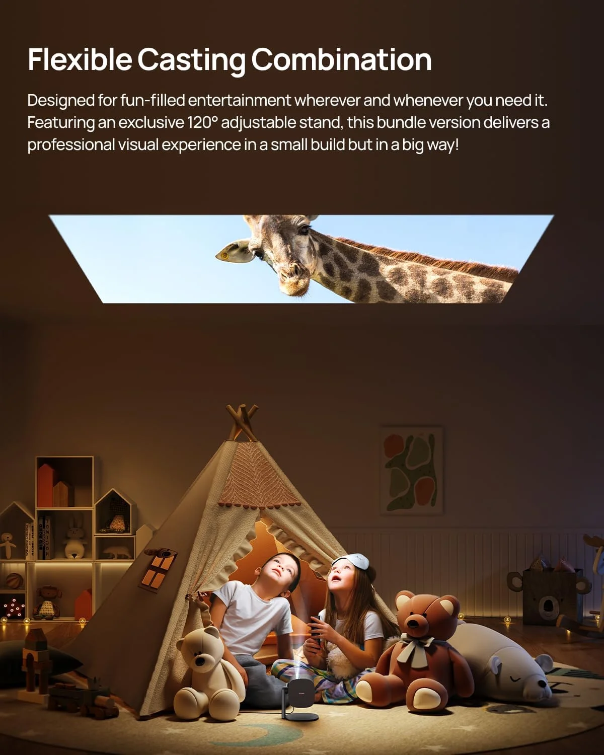 پروژکتور قابل حمل XGIMI MoGo 2 Pro 1080P با پایه چند زاویه ای، وای فای و بلوتوث، Android TV 11.0، 400 لومن ISO، ISA 2.0، پشتیبانی از 4K، فوکوس خودکار، جلوگیری از موانع و تطبیق صفحه نمایش پروژکتور قابل حمل XGIMI MoGo 2 Pro 1080P با پایه چند زاویه ای، وای فای و بلوتوث، Android TV 11.0، 400 لومن ISO، ISA 2.0، پشتیبانی از 4K، فوکوس خودکار، جلوگیری از موانع و تطبیق صفحه نمایش