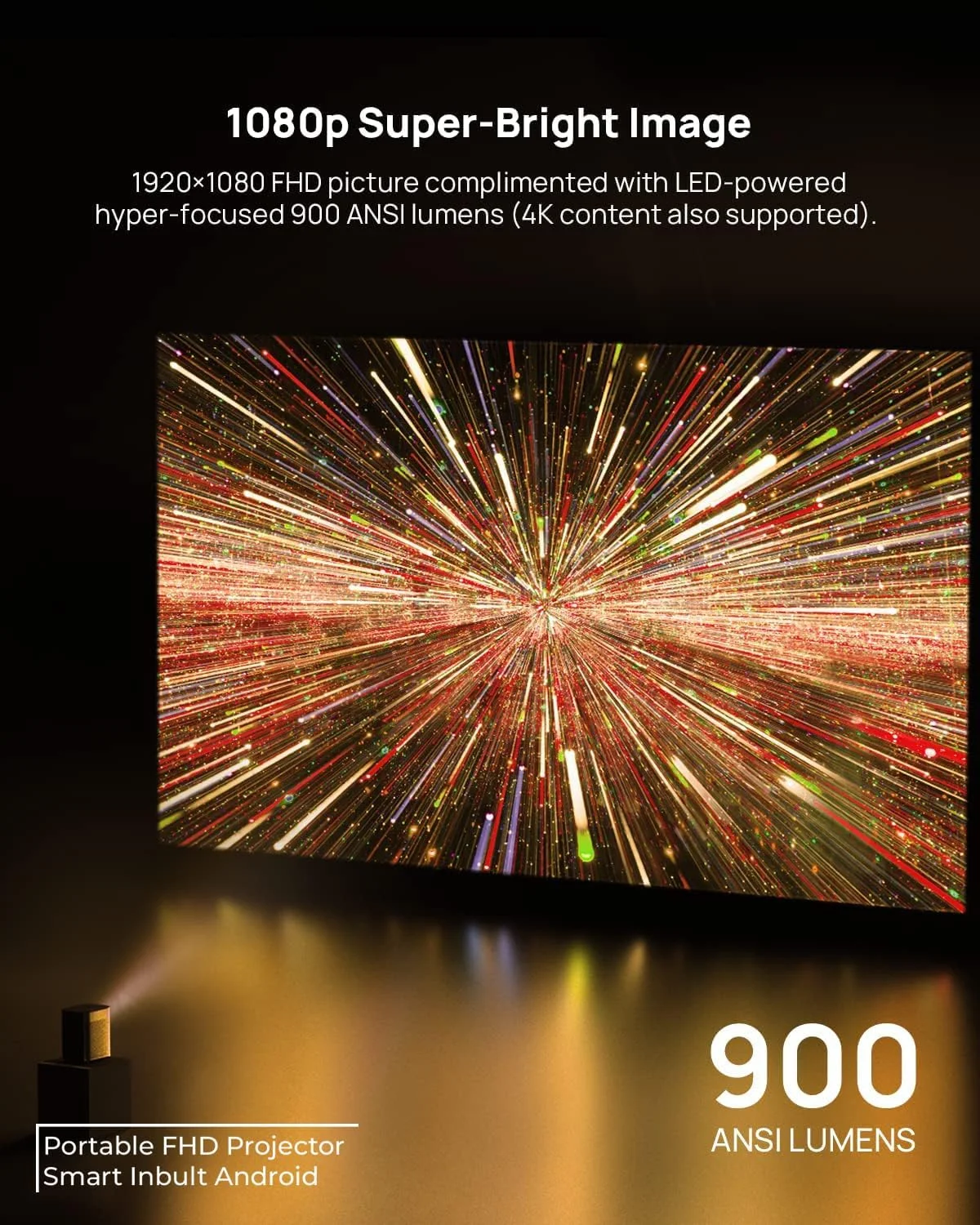 پروژکتور هوشمند قابل حمل XGIMI Halo+ با کیفیت 1080p FHD و روشنایی 900 انسی لومن LED؛ دارای Android TV 10.0 داخلی و بلندگوهای Harmon Kardon پروژکتور هوشمند قابل حمل XGIMI Halo+ با کیفیت 1080p FHD و روشنایی 900 انسی لومن LED؛ دارای Android TV 10.0 داخلی و بلندگوهای Harmon Kardon