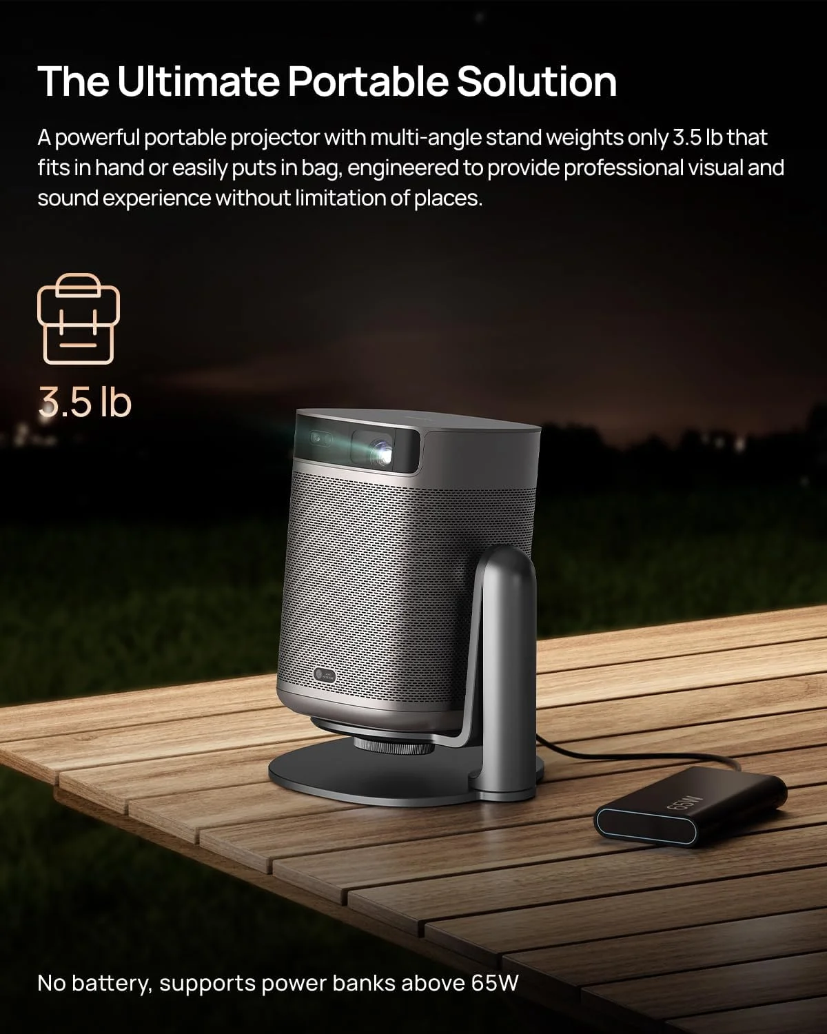 پروژکتور قابل حمل XGIMI MoGo 2 Pro 1080P با پایه چند زاویه ای، وای فای و بلوتوث، Android TV 11.0، 400 لومن ISO، ISA 2.0، پشتیبانی از 4K، فوکوس خودکار، جلوگیری از موانع و تطبیق صفحه نمایش پروژکتور قابل حمل XGIMI MoGo 2 Pro 1080P با پایه چند زاویه ای، وای فای و بلوتوث، Android TV 11.0، 400 لومن ISO، ISA 2.0، پشتیبانی از 4K، فوکوس خودکار، جلوگیری از موانع و تطبیق صفحه نمایش