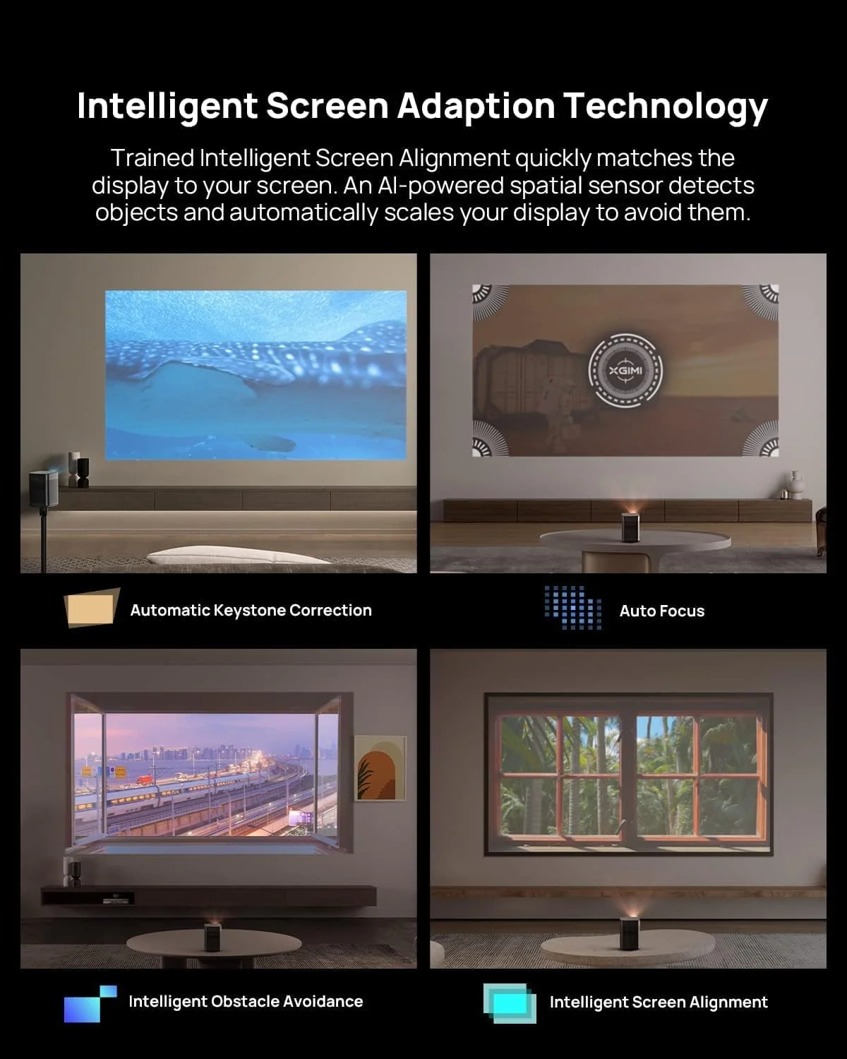 پروژکتور هوشمند قابل حمل XGIMI Halo+ با کیفیت 1080p FHD و روشنایی 900 انسی لومن LED؛ دارای Android TV 10.0 داخلی و بلندگوهای Harmon Kardon پروژکتور هوشمند قابل حمل XGIMI Halo+ با کیفیت 1080p FHD و روشنایی 900 انسی لومن LED؛ دارای Android TV 10.0 داخلی و بلندگوهای Harmon Kardon