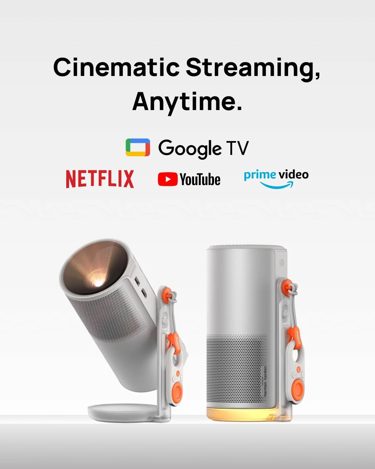 پروژکتور قابل حمل XGIMI MoGo 4، GTV با نتفلیکس دارای مجوز، پایه قابل تنظیم 360 درجه، 2.5 ساعت پخش، 12W Harman Kardon، پروژکتور فضای باز، بلوتوث، شامل فیلتر خلاقانه مغناطیسی پروژکتور قابل حمل XGIMI MoGo 4، GTV با نتفلیکس دارای مجوز، پایه قابل تنظیم 360 درجه، 2.5 ساعت پخش، 12W Harman Kardon، پروژکتور فضای باز، بلوتوث، شامل فیلتر خلاقانه مغناطیسی