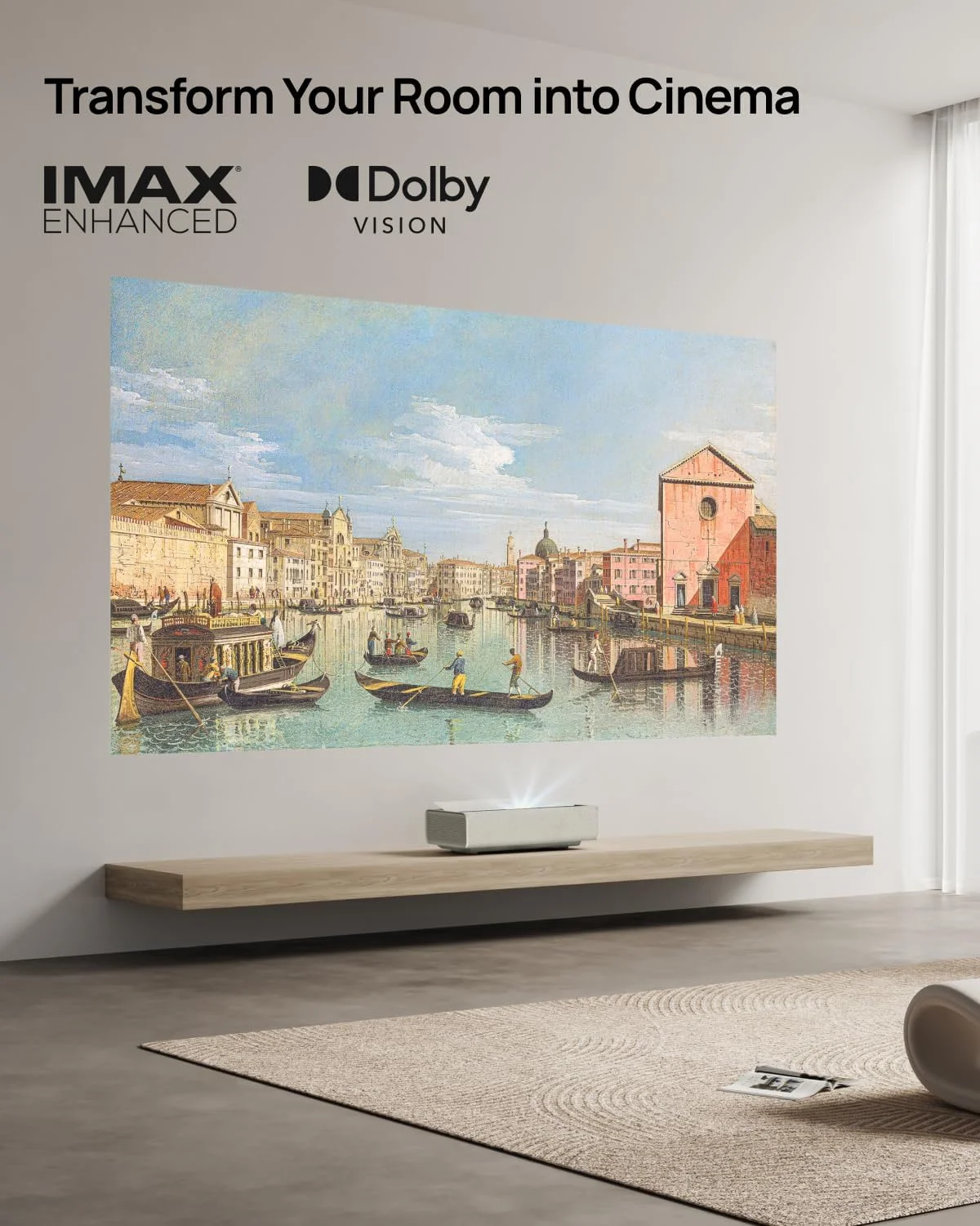 پروژکتور لیزری فوق کوتاه برد جدید XGIMI AURA 2 2024، دالبی ویژن، IMAX Enhanced، 2300 لومن ISO، نسبت کنتراست دینامیک 1,000,000:1، نسبت پرتاب 0.177:1، تطبیق هوشمند صفحه نمایش، 60 وات Harman Kardon پروژکتور لیزری فوق کوتاه برد جدید XGIMI AURA 2 2024، دالبی ویژن، IMAX Enhanced، 2300 لومن ISO، نسبت کنتراست دینامیک 1,000,000:1، نسبت پرتاب 0.177:1، تطبیق هوشمند صفحه نمایش، 60 وات Harman Kardon