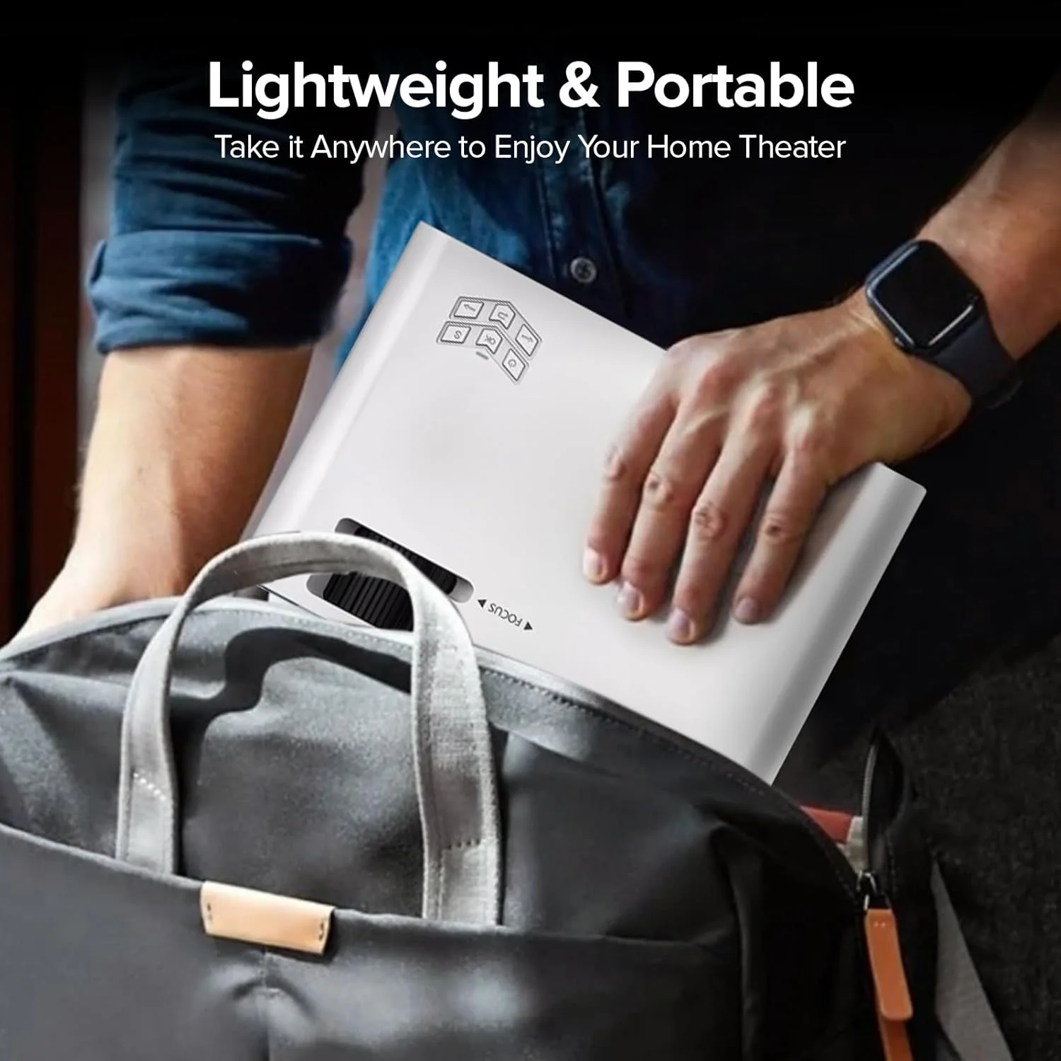 پروژکتور مینی استاندارد Wownect W80، 3300 لومن، پشتیبانی از 1080P Full HD، نمایشگر 150 اینچی، پروژکتور ویدیویی خانگی و فضای باز، پشتیبانی از اندروید تی وی باکس/استیک برای نتفلیکس و یوتیوب پروژکتور مینی استاندارد Wownect W80، 3300 لومن، پشتیبانی از 1080P Full HD، نمایشگر 150 اینچی، پروژکتور ویدیویی خانگی و فضای باز، پشتیبانی از اندروید تی وی باکس/استیک برای نتفلیکس و یوتیوب