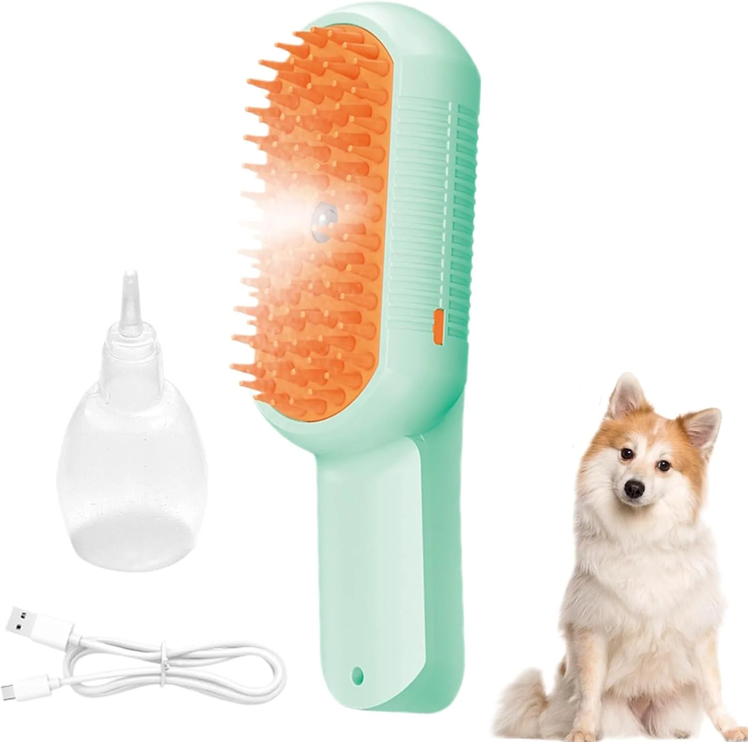 برس بخار حیوانات خانگی - برس ماساژ بخار گربه شارژی Type-C | شانه نظافت حیوانات خانگی برای ماساژ و تمیز کردن توله سگ و بچه گربه کوچک، متوسط و بزرگ برس بخار حیوانات خانگی - برس ماساژ بخار گربه شارژی Type-C | شانه نظافت حیوانات خانگی برای ماساژ و تمیز کردن توله سگ و بچه گربه کوچک، متوسط و بزرگ