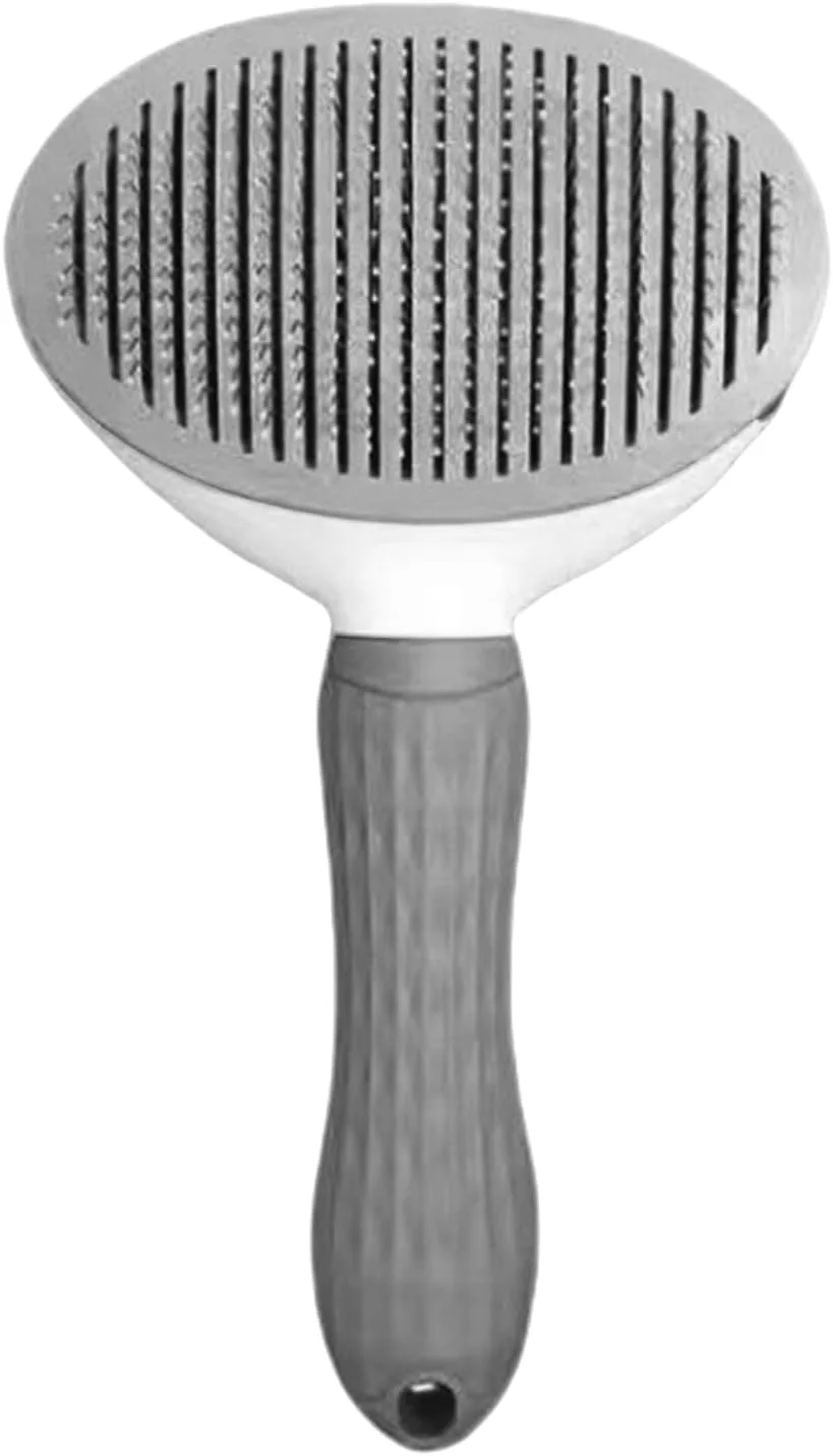 برس ریزش موی سگ - برس موی گربه مو بلند با دکمه رهاسازی - ابزار ماساژ حیوانات خانگی برای مسافرت، حمام، خانه، داخل و خارج از منزل