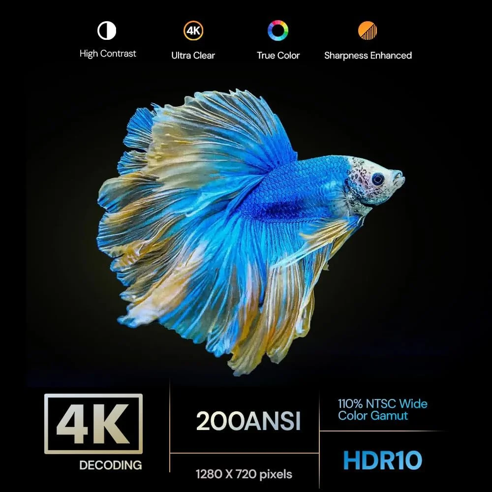 پروژکتور مینی اندروید Wownect، جدیدترین اندروید 13.0، 200 انسی لومن، پشتیبانی از رمزگشایی 4K HDR، فوکوس الکتریکی، WiFi6 و بلوتوث، برنامه های داخلی، سینمای خانگی، پروژکتور فیلم در فضای باز پروژکتور مینی اندروید Wownect، جدیدترین اندروید 13.0، 200 انسی لومن، پشتیبانی از رمزگشایی 4K HDR، فوکوس الکتریکی، WiFi6 و بلوتوث، برنامه های داخلی، سینمای خانگی، پروژکتور فیلم در فضای باز