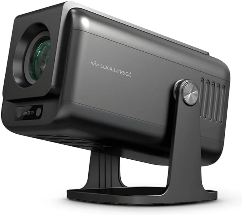 پروژکتور هوشمند مینی Wownect، جدیدترین اندروید 13.0، [فوکوس خودکار و کیستون] 350 لومن ANSI، رزولوشن اصلی 1080P، پشتیبانی از 4K، وای فای دو بانده 2.4/5G، بلوتوث 5.0، پروژکتور ویدیویی سینمای خانگی قابل حمل