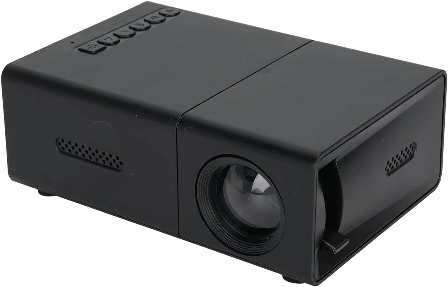 پروژکتور مینی Wisoqu، پروژکتور قابل حمل 1080P Full HD با تصحیح خودکار کیستون، روشنایی 100ANSI 6000lm، کنتراست 10000:1، بلندگوی داخلی، پروژکتورهای فیلم سینمای خانگی