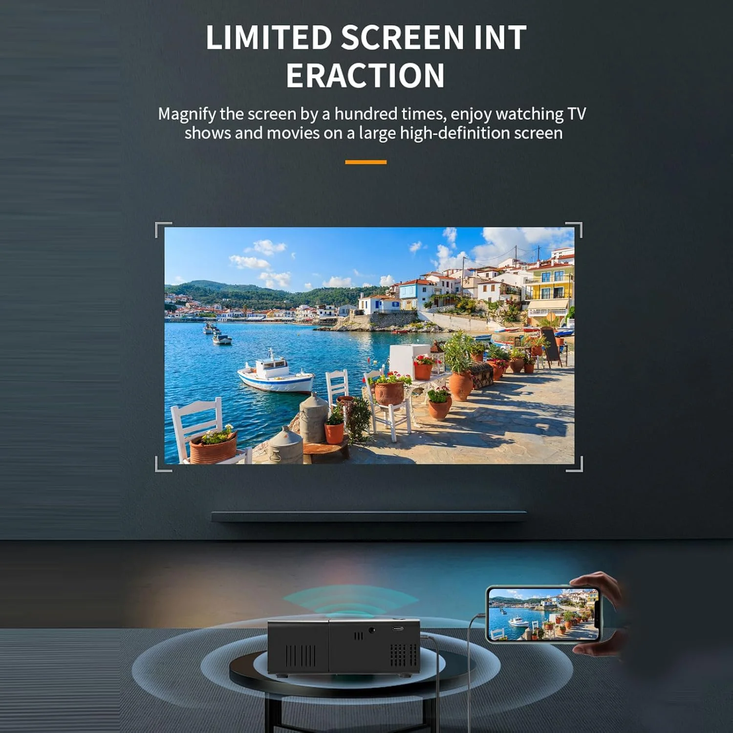 پروژکتور مینی Wisoqu، پروژکتور قابل حمل 1080P Full HD با تصحیح خودکار کیستون، روشنایی 100ANSI 6000lm، کنتراست 10000:1، بلندگوی داخلی، پروژکتورهای فیلم سینمای خانگی پروژکتور مینی Wisoqu، پروژکتور قابل حمل 1080P Full HD با تصحیح خودکار کیستون، روشنایی 100ANSI 6000lm، کنتراست 10000:1، بلندگوی داخلی، پروژکتورهای فیلم سینمای خانگی