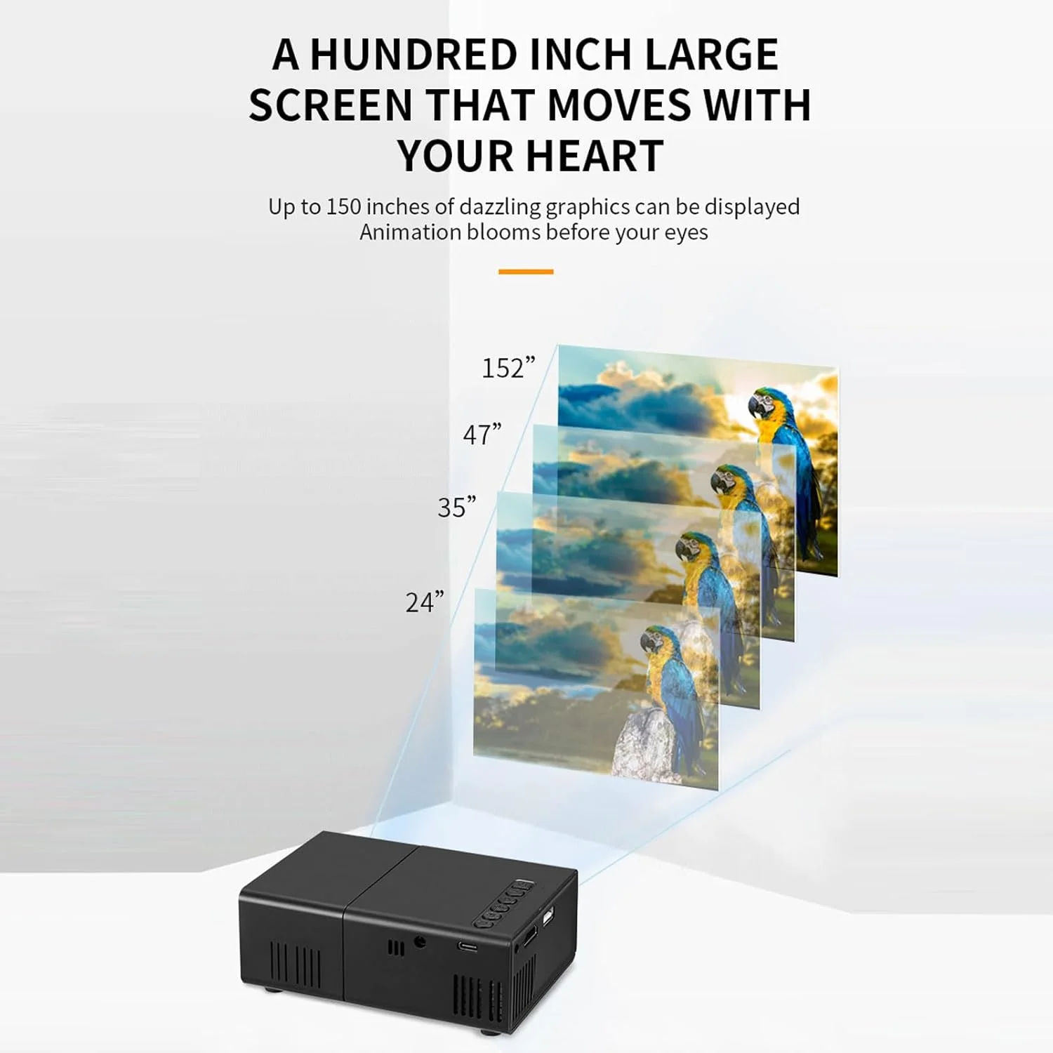 پروژکتور مینی Wisoqu، پروژکتور قابل حمل 1080P Full HD با تصحیح خودکار کیستون، روشنایی 100ANSI 6000lm، کنتراست 10000:1، بلندگوی داخلی، پروژکتورهای فیلم سینمای خانگی پروژکتور مینی Wisoqu، پروژکتور قابل حمل 1080P Full HD با تصحیح خودکار کیستون، روشنایی 100ANSI 6000lm، کنتراست 10000:1، بلندگوی داخلی، پروژکتورهای فیلم سینمای خانگی