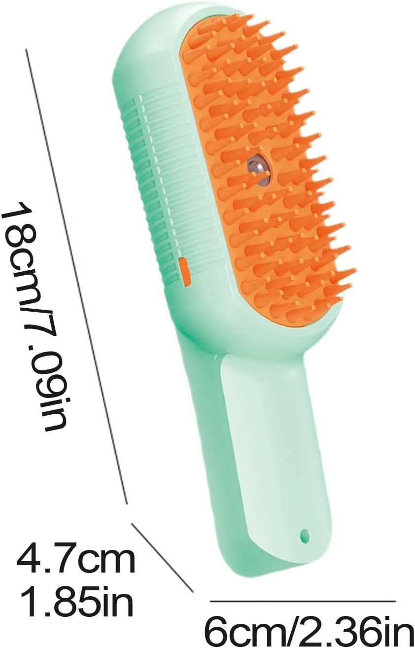 برس سگ برای ریزش مو | برس تمیز کننده بخار سگ با شارژ Type-C - شانه ریزش مو چند منظوره حیوانات خانگی برای ماساژ تمیز کردن توله سگ و بچه گربه کوچک، متوسط و بزرگ