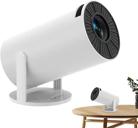 پروژکتور وای فای - پروژکتور بی سیم قابل حمل | پروژکتور سینمای خانگی فشرده با پشتیبانی از کیفیت Full HD 1080p برای لپ تاپ، تلفن هوشمند و تبلت