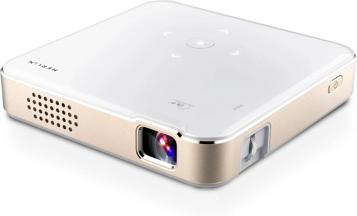 پروژکتور بی سیم فوق العاده کوچک MERLIN | 1080P HD، DLP، اندازه جیبی، بلندگوهای داخلی، کیستون خودکار، Screen Mirroring، نمایشگر 120 اینچی، قابل حمل، باتری قابل شارژ با عمر بیش از 30000 ساعت + اندروید استیک پروژکتور بی سیم فوق العاده کوچک MERLIN | 1080P HD، DLP، اندازه جیبی، بلندگوهای داخلی، کیستون خودکار، Screen Mirroring، نمایشگر 120 اینچی، قابل حمل، باتری قابل شارژ با عمر بیش از 30000 ساعت + اندروید استیک