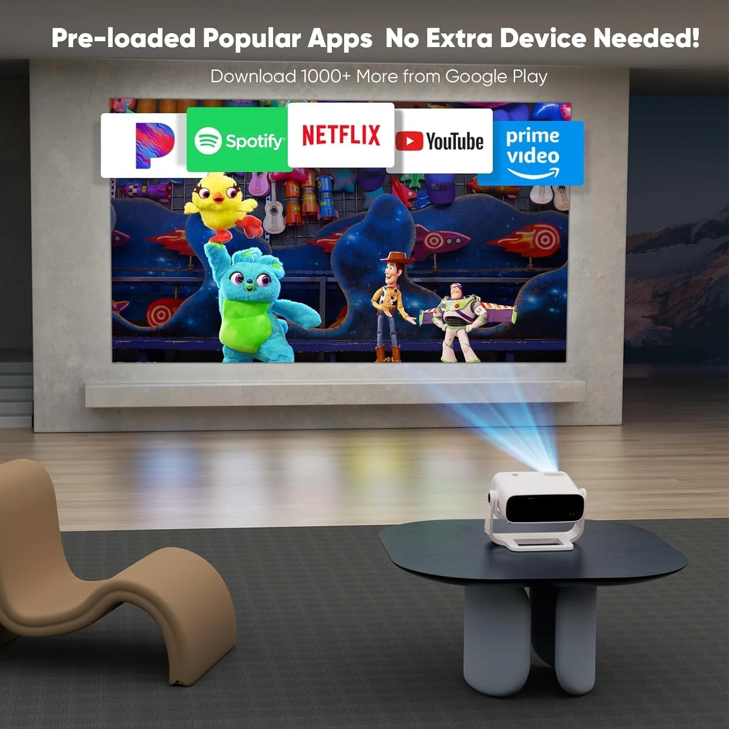 پروژکتور هوشمند جدید Wielio 2025 با برنامه های داخلی، پشتیبانی از کیفیت 1080P و 4K، وای فای 6 و بلوتوث 5.2، نویز فن کم (<30dB)، پایه قابل تنظیم 120 درجه، پروژکتور سینمای خانگی با قابلیت Auto Keystone برای iOS/Android/PS5 پروژکتور هوشمند جدید Wielio 2025 با برنامه های داخلی، پشتیبانی از کیفیت 1080P و 4K، وای فای 6 و بلوتوث 5.2، نویز فن کم (<30dB)، پایه قابل تنظیم 120 درجه، پروژکتور سینمای خانگی با قابلیت Auto Keystone برای iOS/Android/PS5