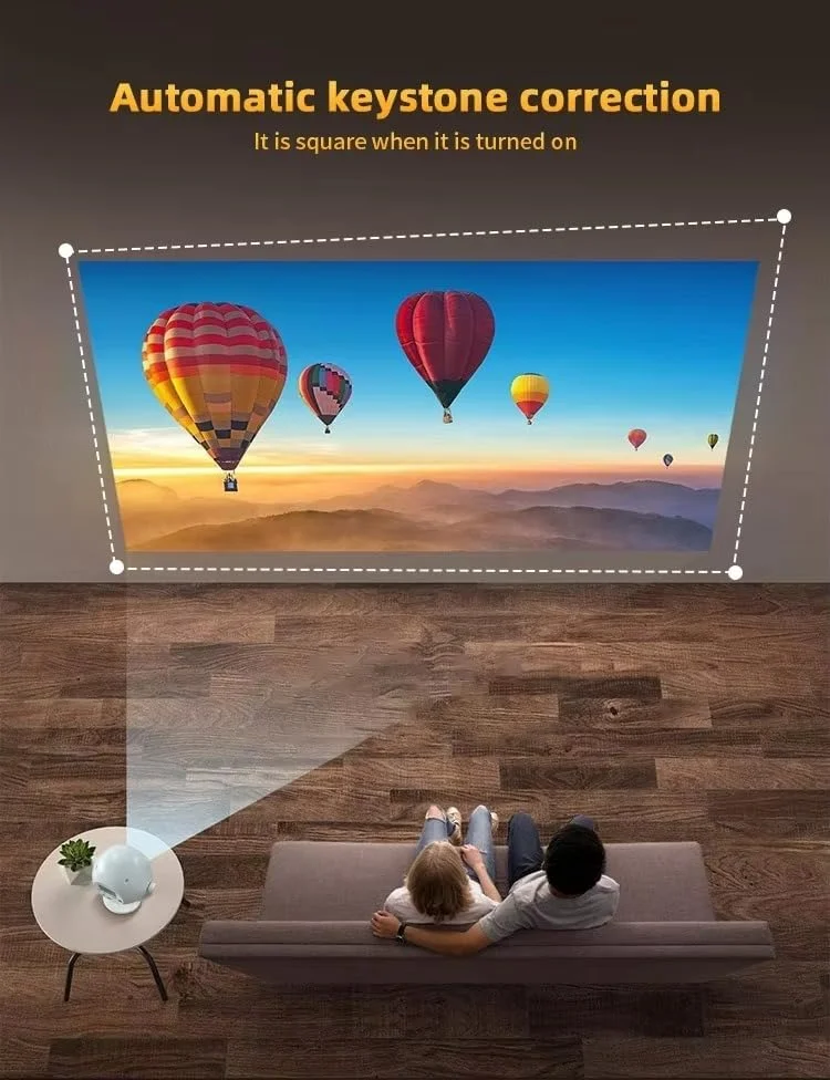 پروژکتور سینمای خانگی 4K WiFi – فوکوس خودکار، نمایشگر اصلی 1080P، وایرلس دو بانده 5G/2.4G، سازگار با HD-MI، پشتیبانی از نتفلیکس، پروژکتور ویدیویی مینی قابل حمل برای فیلم، بازی، فضای باز پروژکتور سینمای خانگی 4K WiFi – فوکوس خودکار، نمایشگر اصلی 1080P، وایرلس دو بانده 5G/2.4G، سازگار با HD-MI، پشتیبانی از نتفلیکس، پروژکتور ویدیویی مینی قابل حمل برای فیلم، بازی، فضای باز