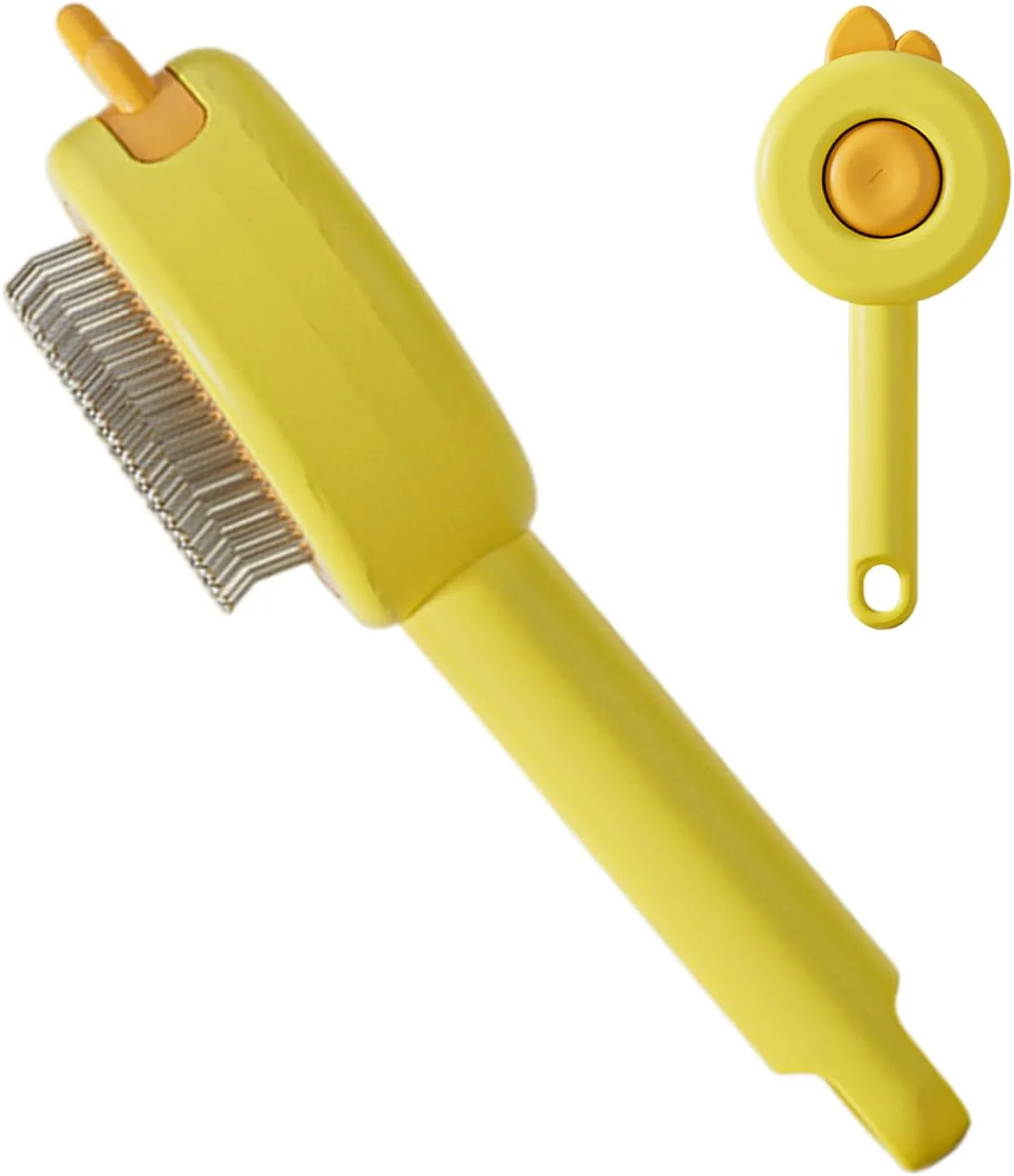 برس موی گربه، ارگونومیک با دکمه رهاسازی | شانه ریزش موی بچه گربه، برای ماساژ، حمام، گربه ها و سگ های مو بلند و کوتاه، داخل و خارج از خانه برس موی گربه، ارگونومیک با دکمه رهاسازی | شانه ریزش موی بچه گربه، برای ماساژ، حمام، گربه ها و سگ های مو بلند و کوتاه، داخل و خارج از خانه